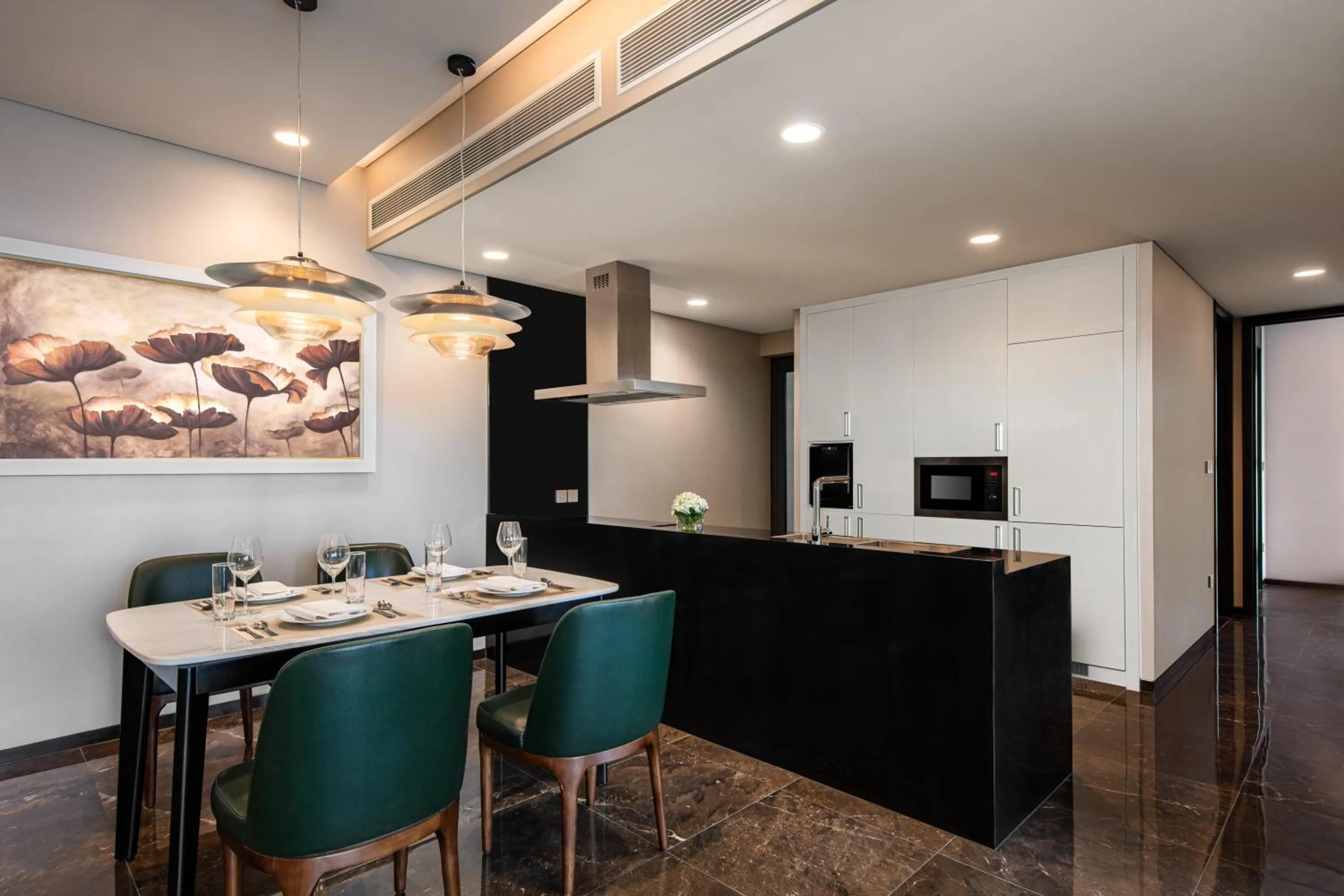 Kitchen or kitchenette in The Five Residences Hanoi