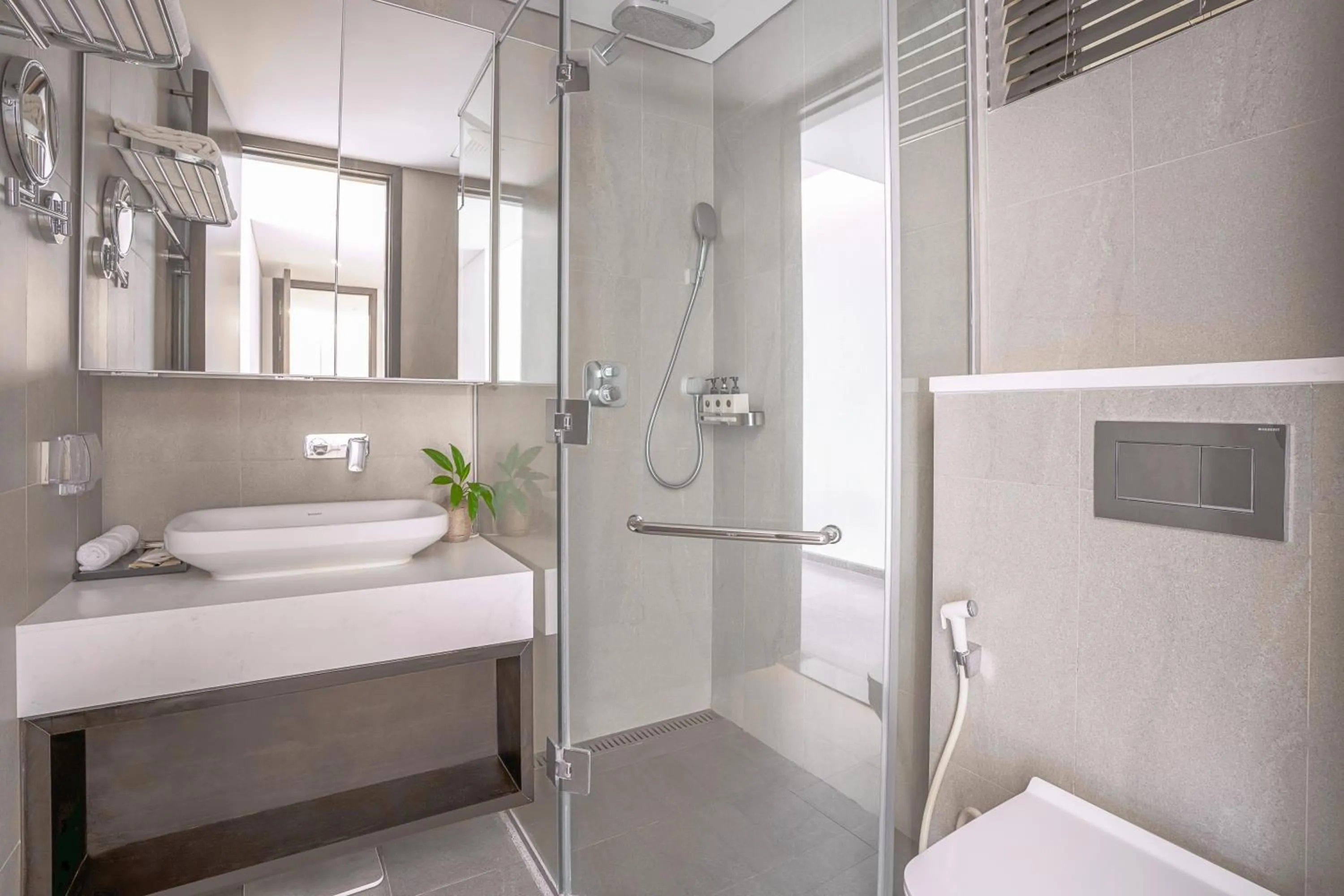 Bathroom, Bed in The Five Residences Hanoi