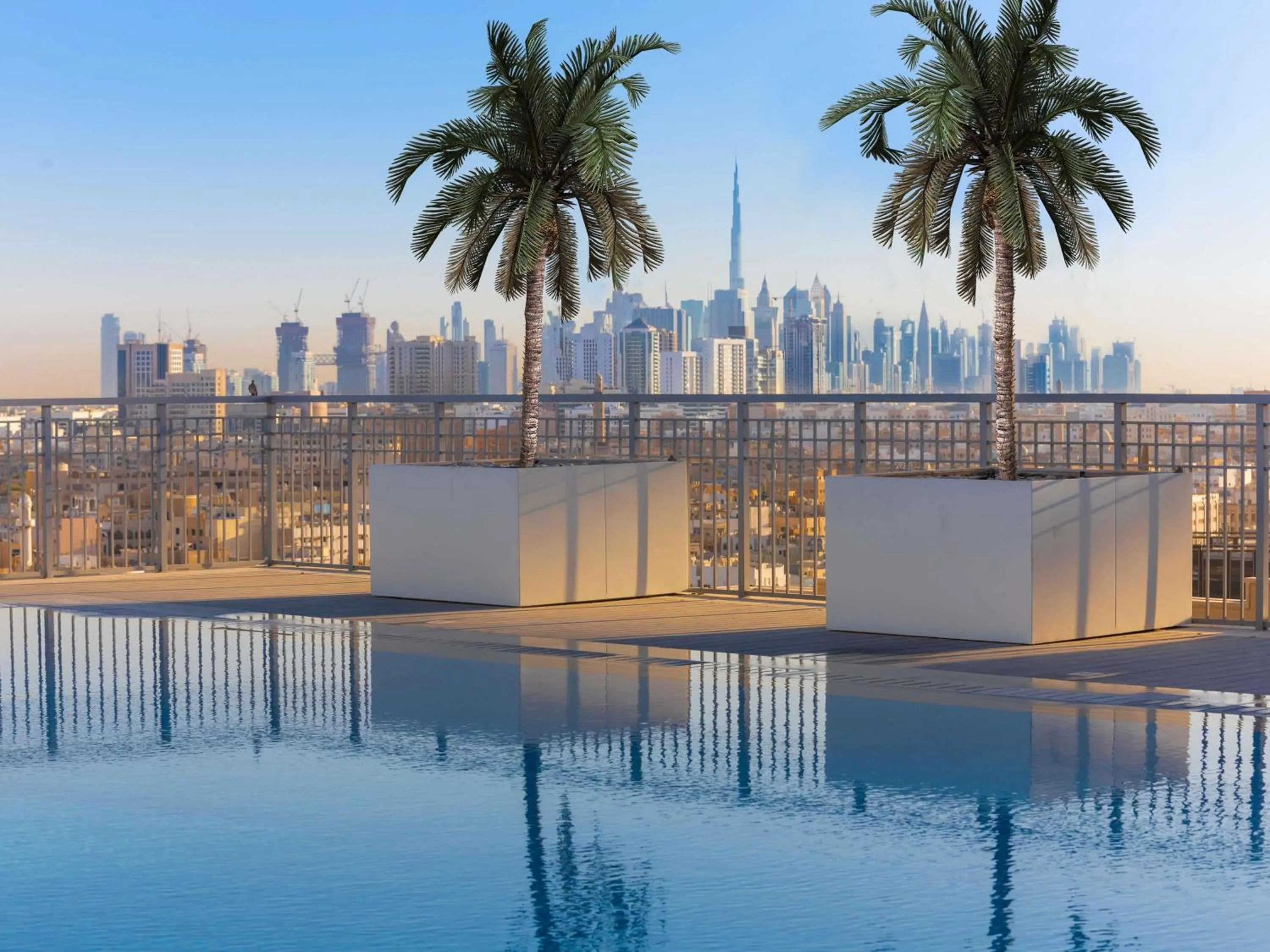 Pool view in Novotel Dubai Gold District