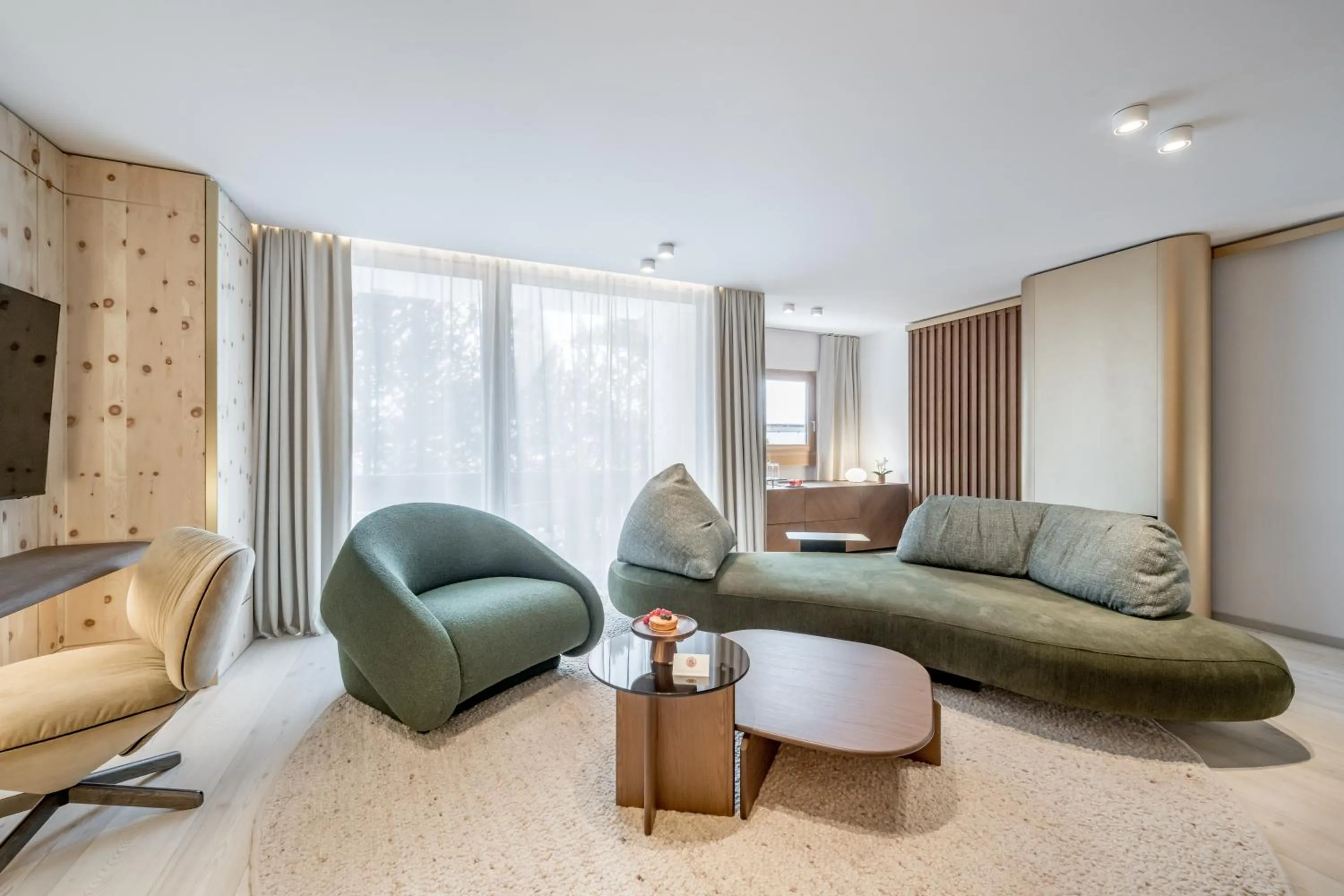 Living room in Relais & Châteaux Chasa Montana