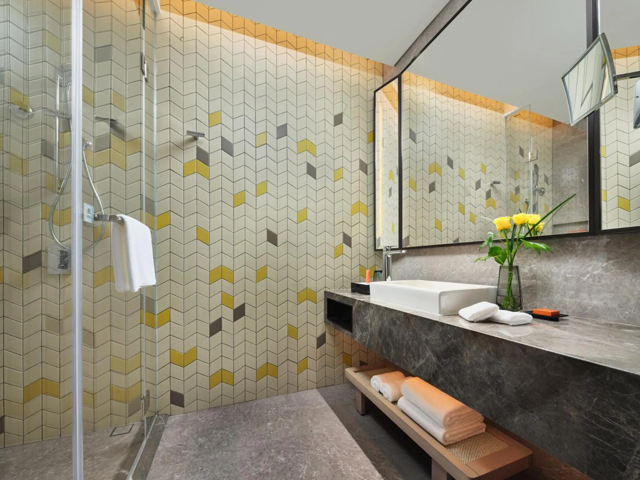 Bathroom in Crowne Plaza Qidong by IHG