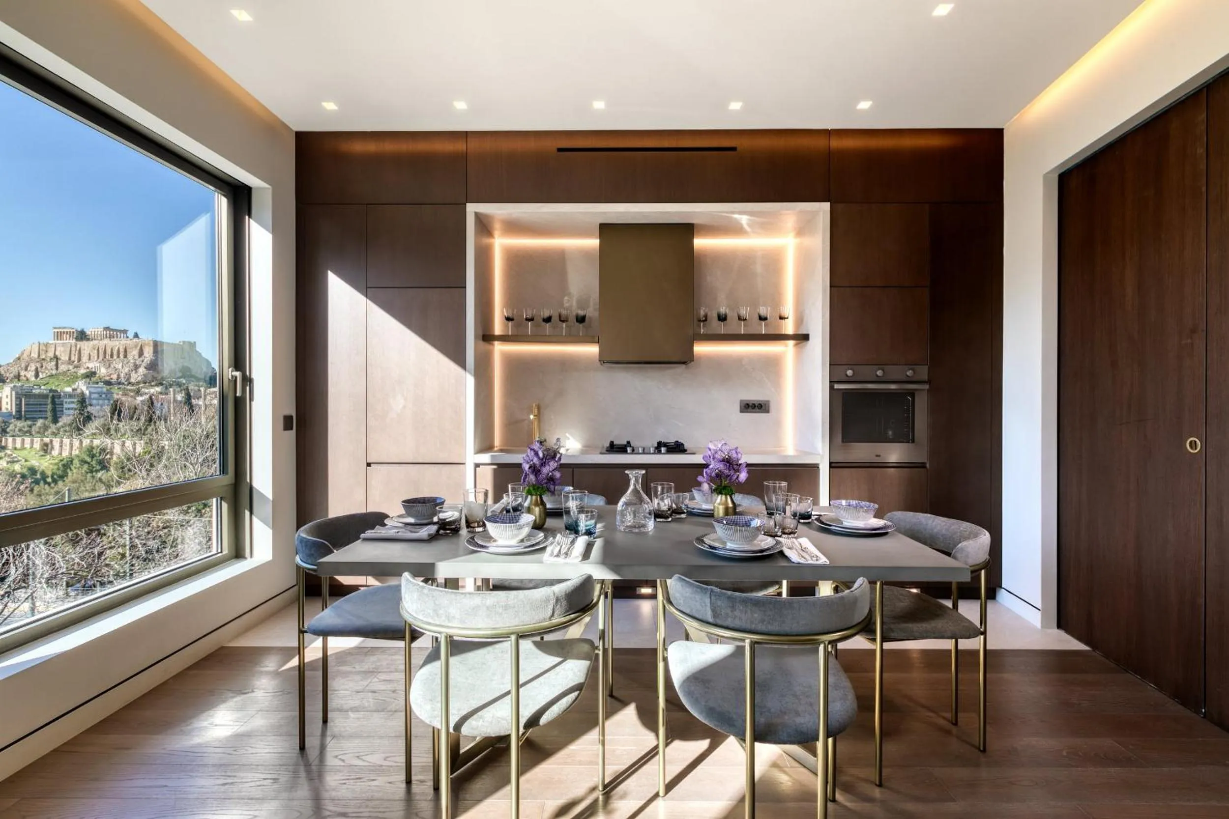 Dining area in The One Acropolis