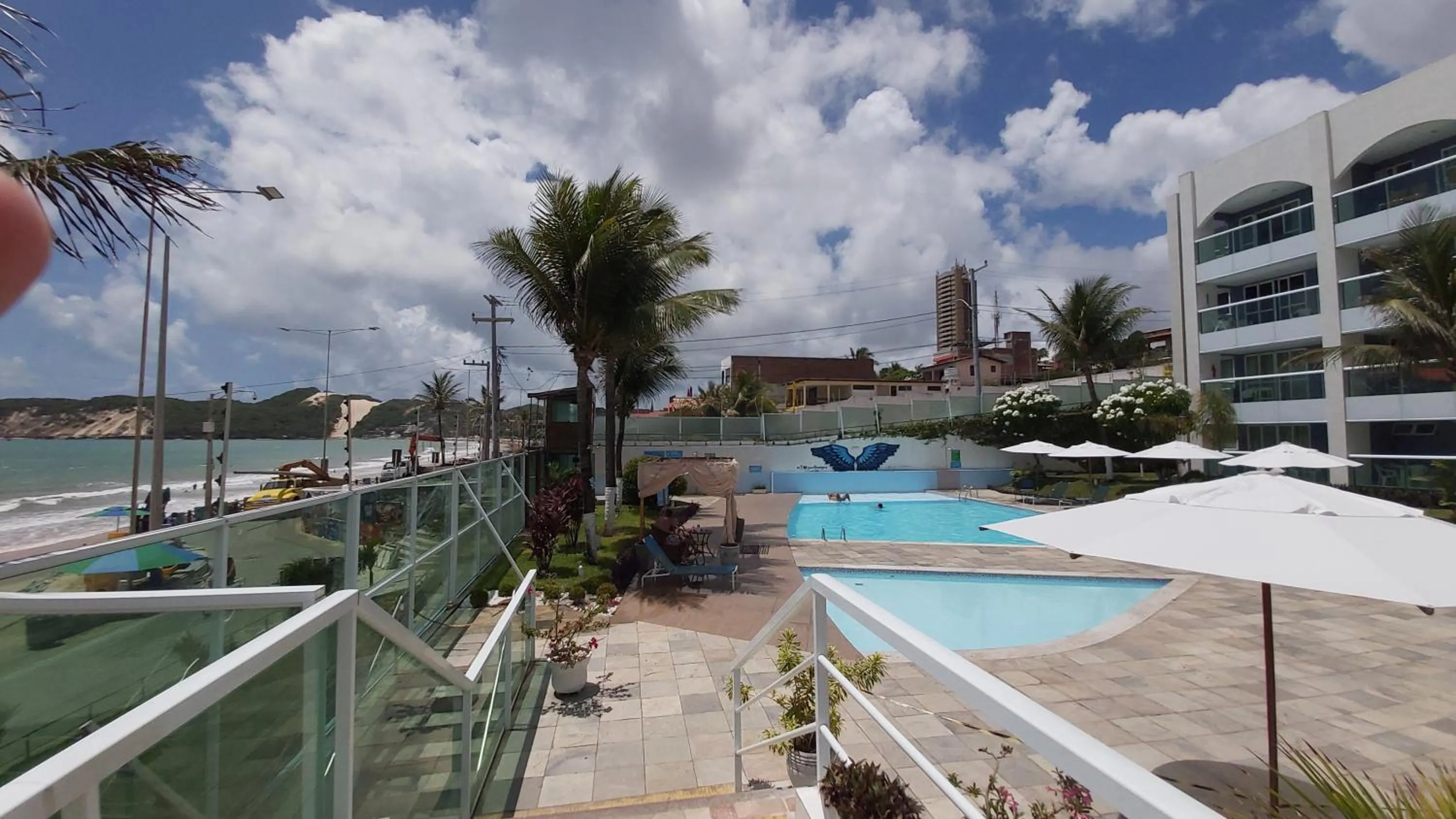 Pool view in Ponta Negra Beach Flat Prime