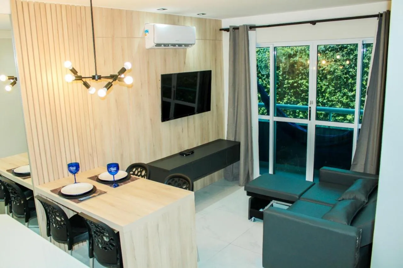 TV and multimedia in Ponta Negra Beach Flat Prime