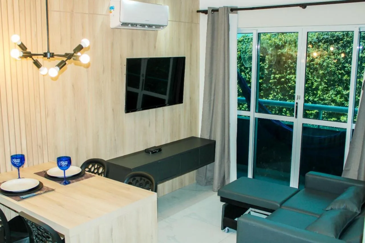 Balcony/Terrace in Ponta Negra Beach Flat Prime