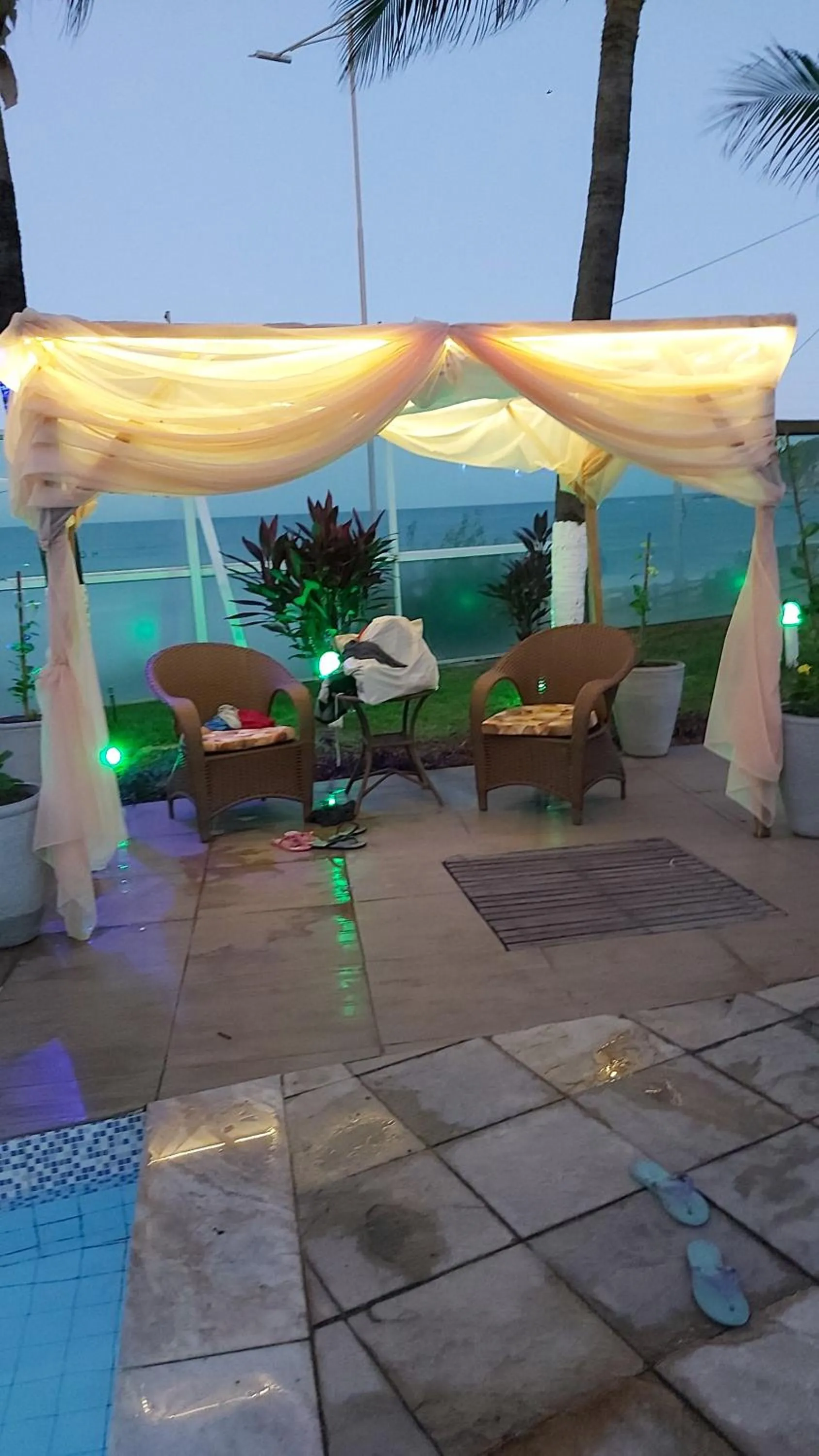 Patio in Ponta Negra Beach Flat Prime