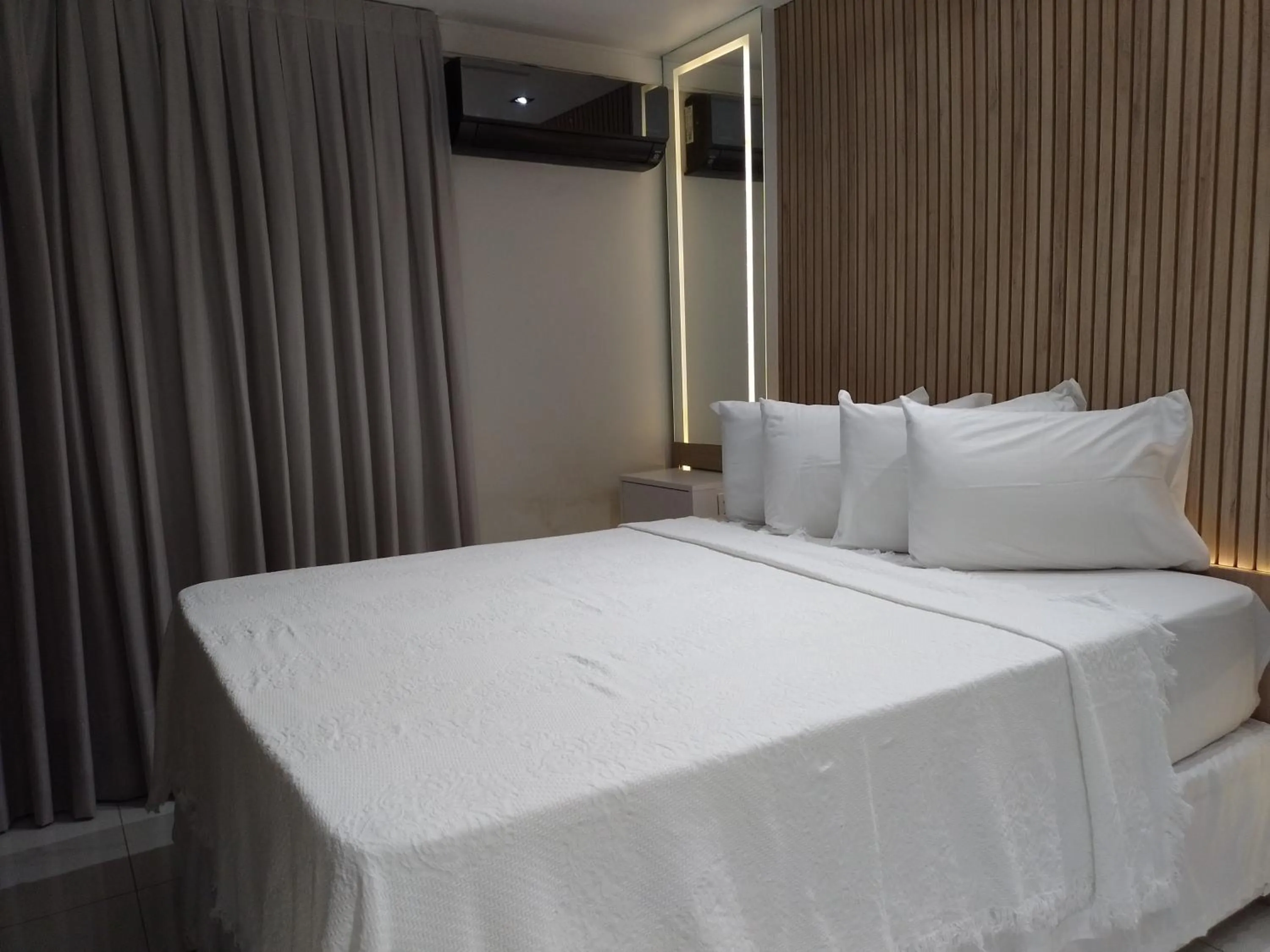 Bed in Ponta Negra Beach Flat Prime