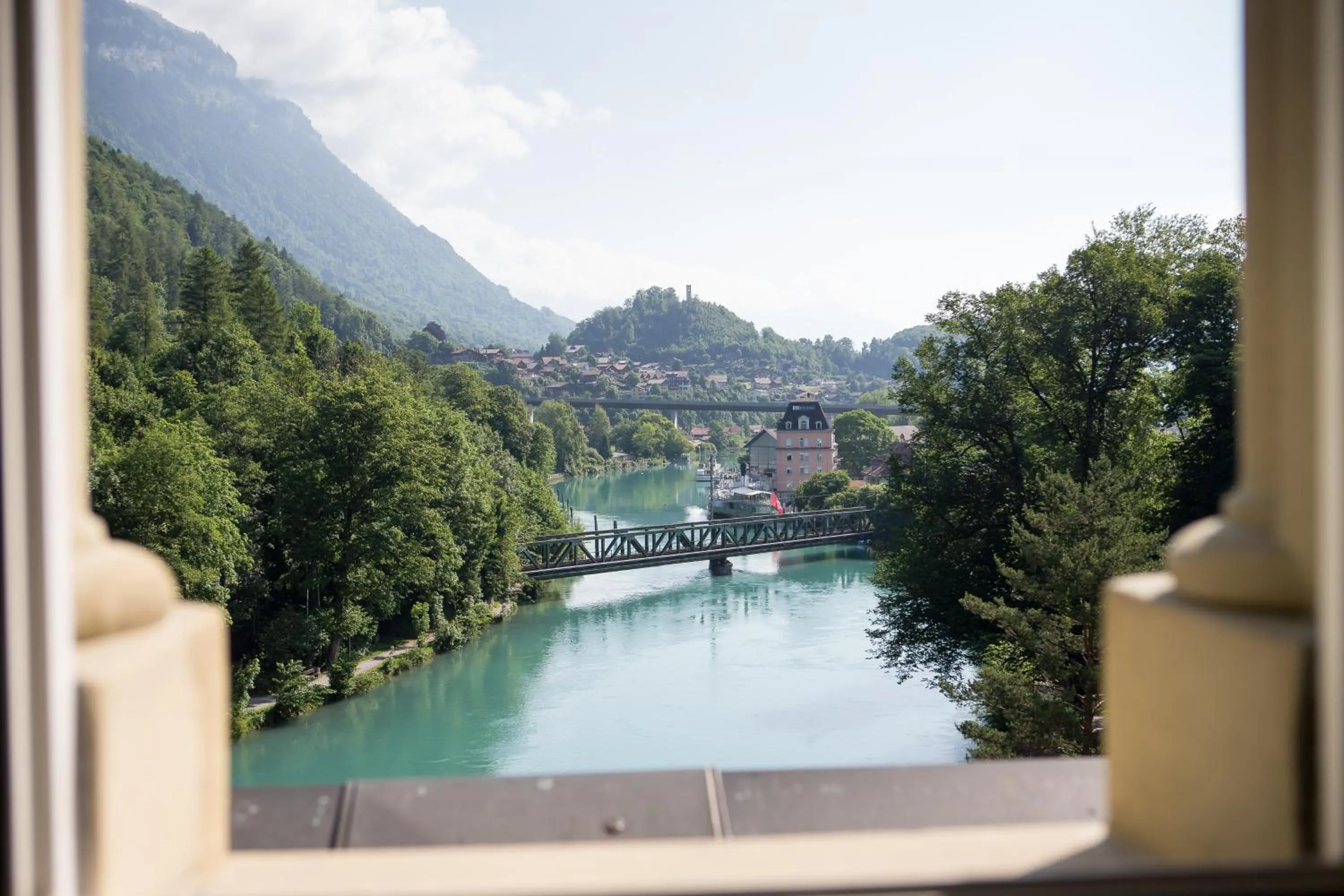 River view in Grand Hotel Beau Rivage Interlaken