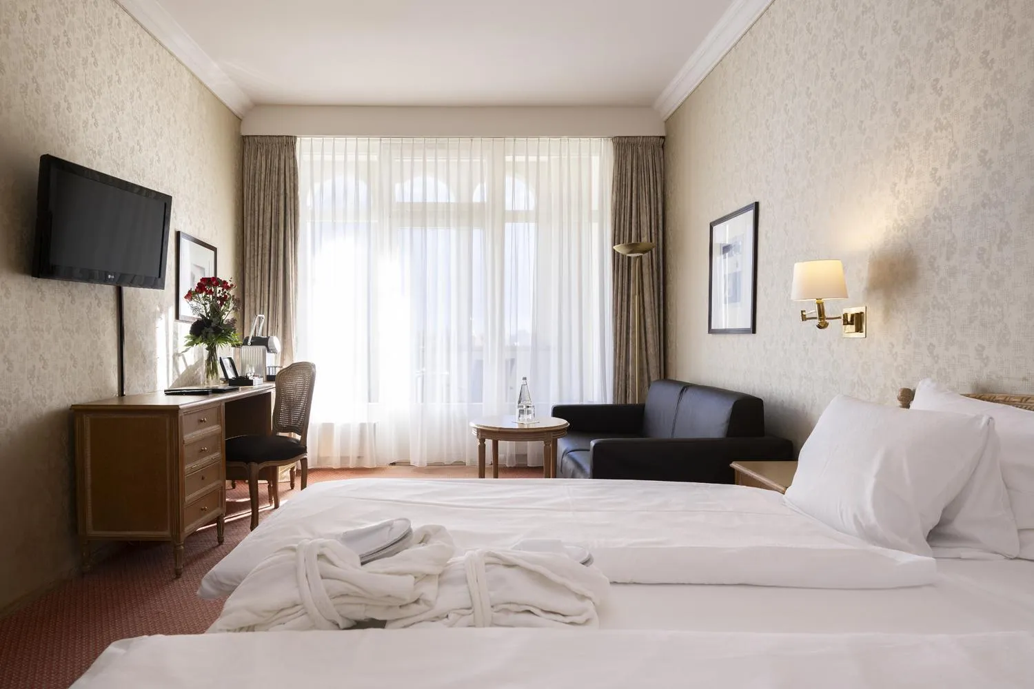 Photo of the whole room, Bed in Grand Hotel Beau Rivage Interlaken