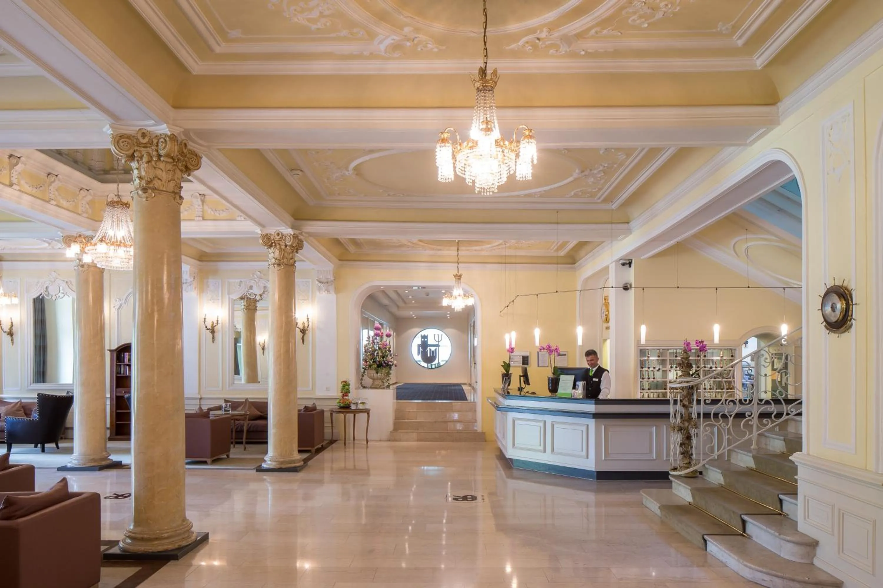 Lobby or reception in Grand Hotel Beau Rivage Interlaken
