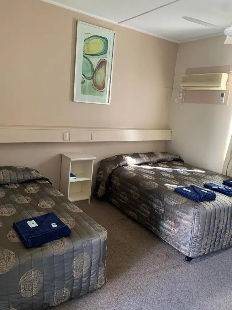 Bed in Walgett Motel