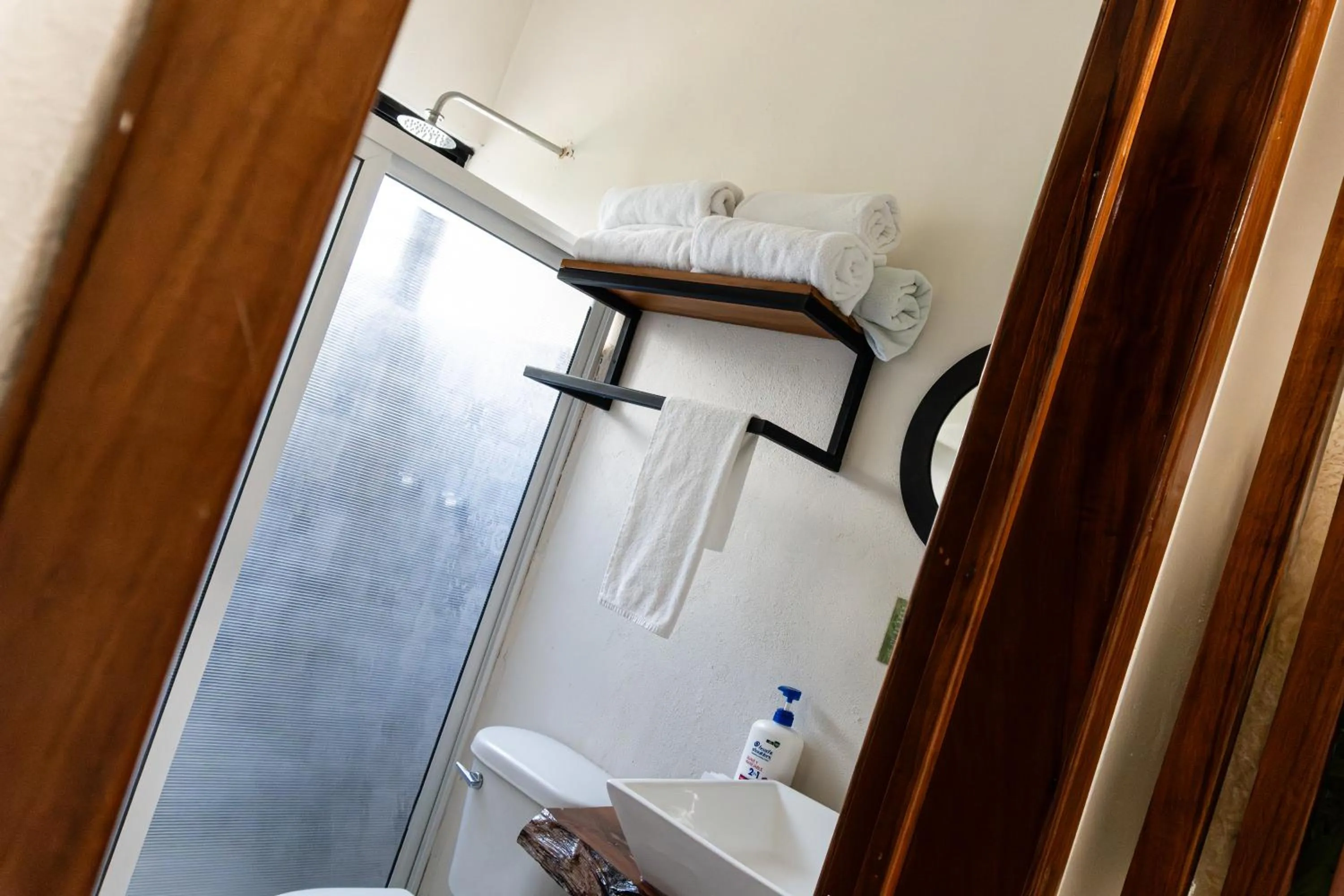 Shower in Hotel Brisas Bacalar