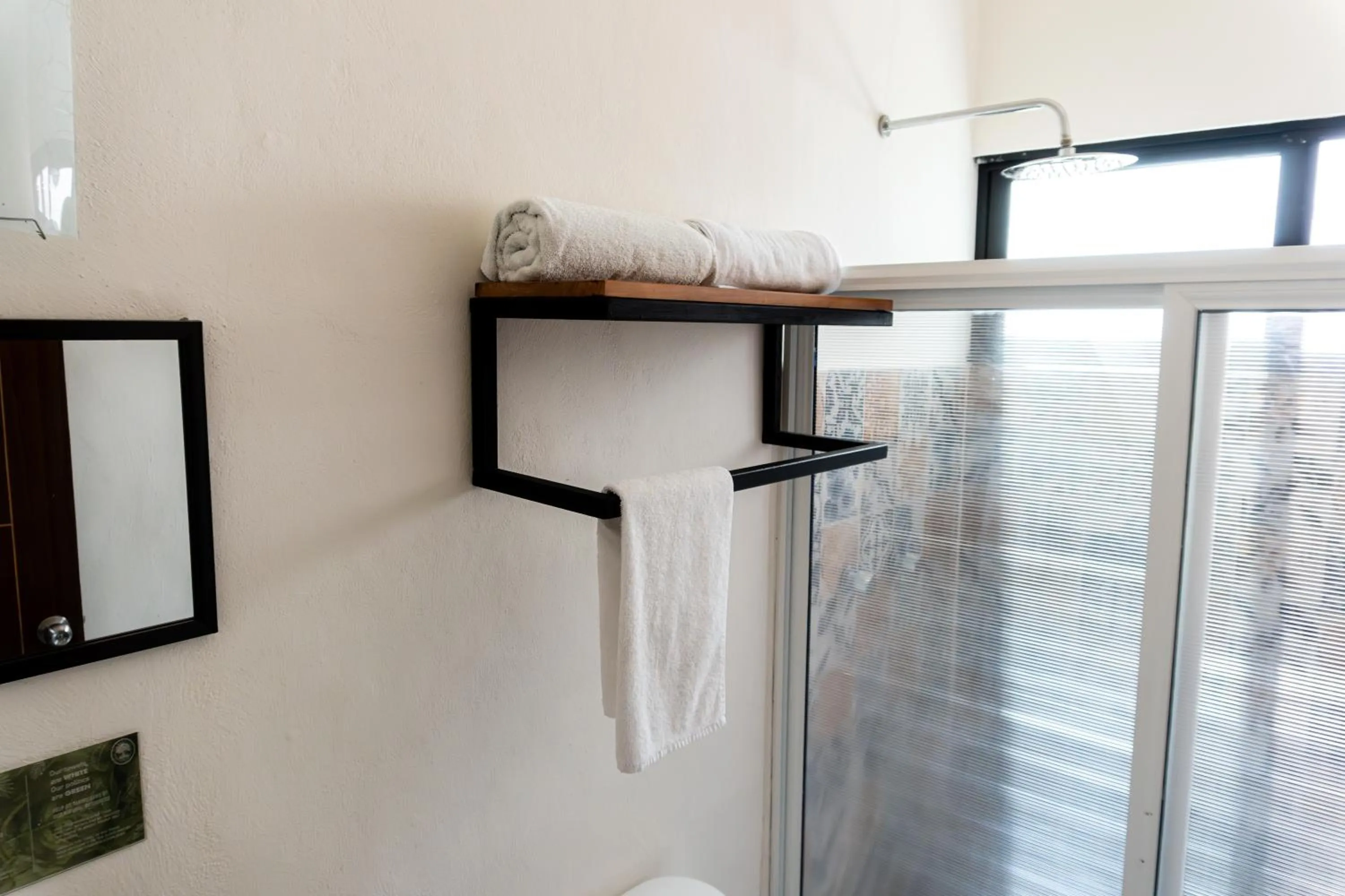 Shower in Hotel Brisas Bacalar