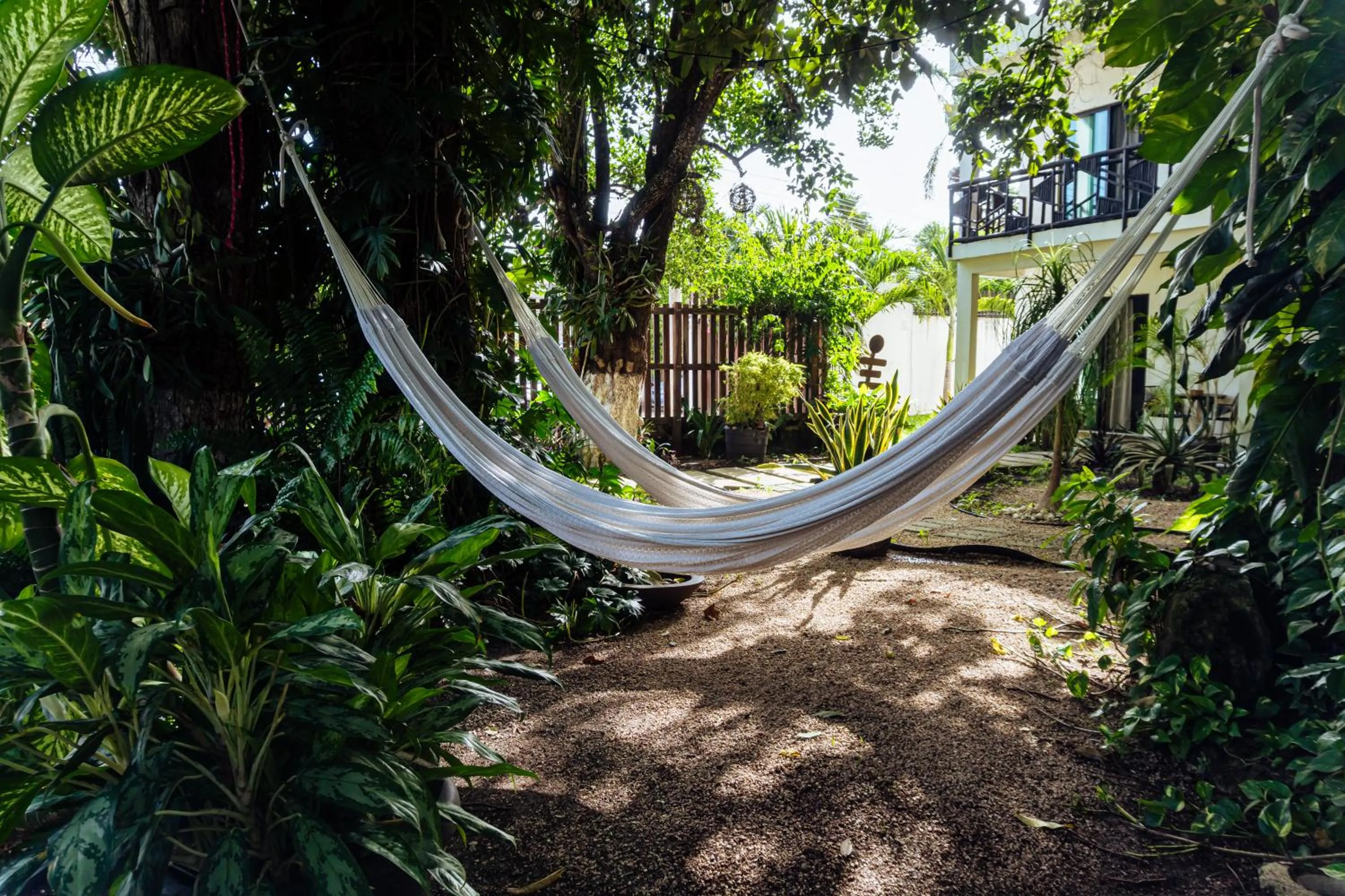 Garden in Hotel Brisas Bacalar