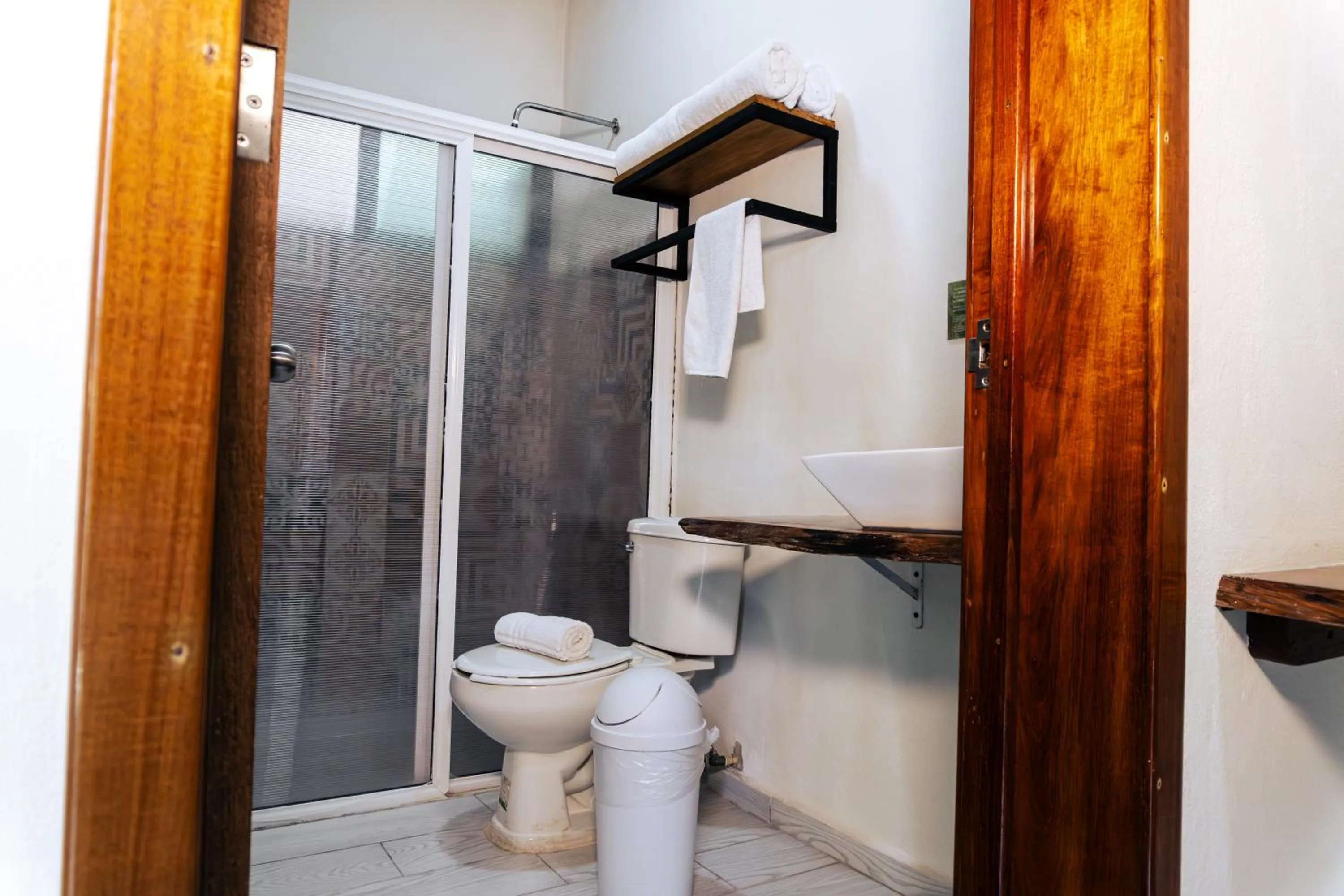 Shower in Hotel Brisas Bacalar