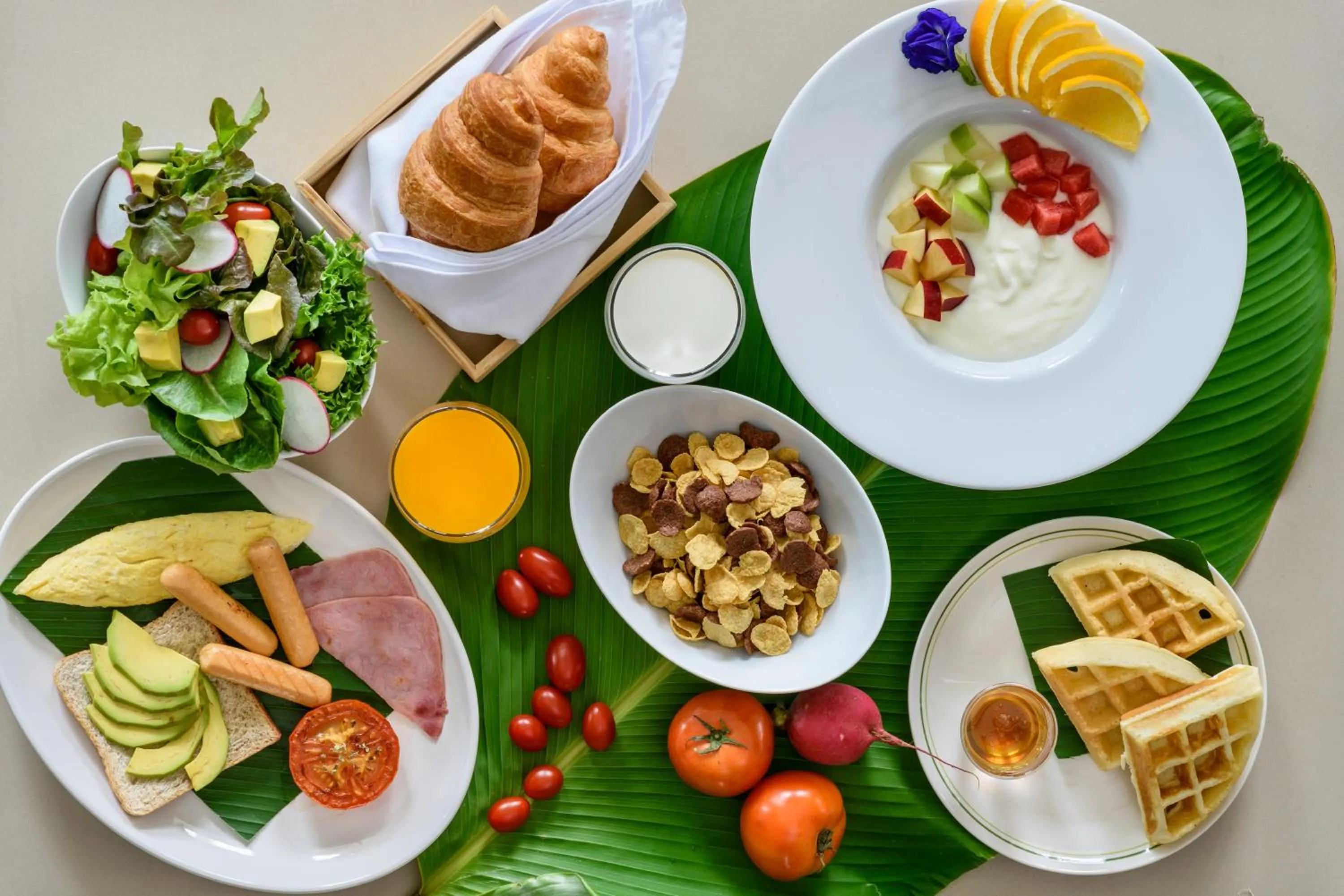 Continental breakfast in Chainarai Riverside - SHA Plus Certified