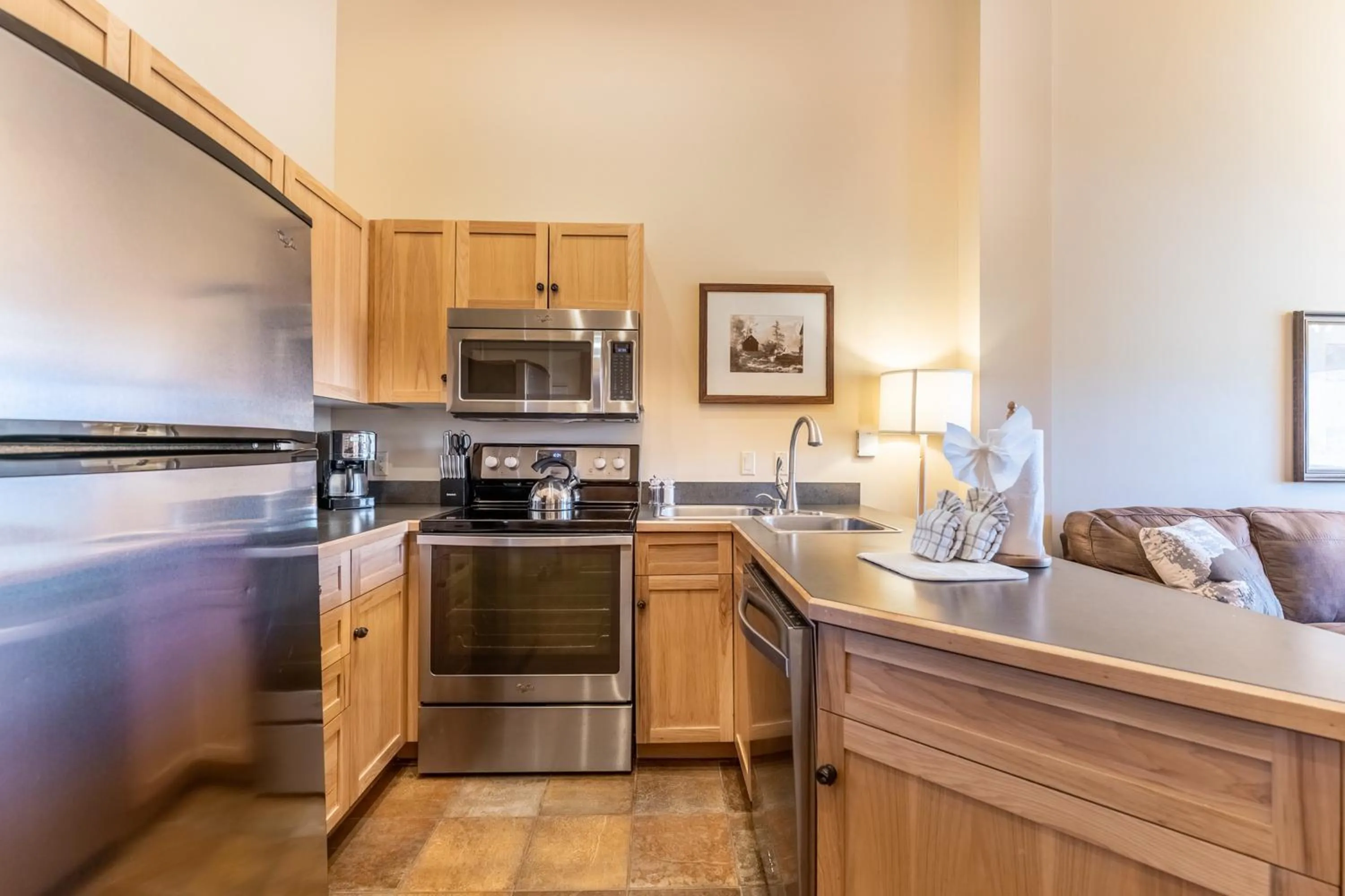 Kitchen or kitchenette in Buffalo Lodge by Summit County Mountain Retreats