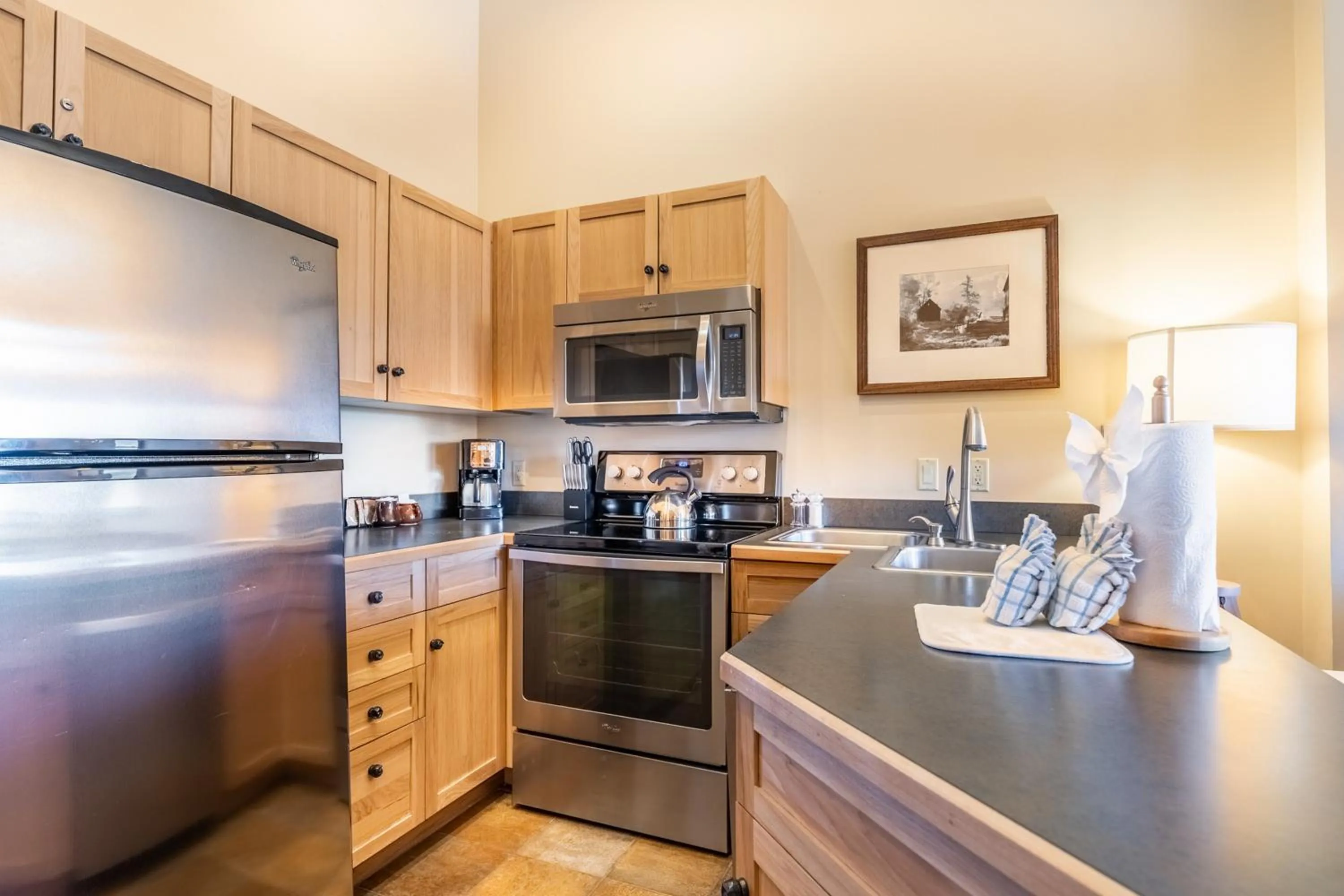 Kitchen or kitchenette in Buffalo Lodge by Summit County Mountain Retreats