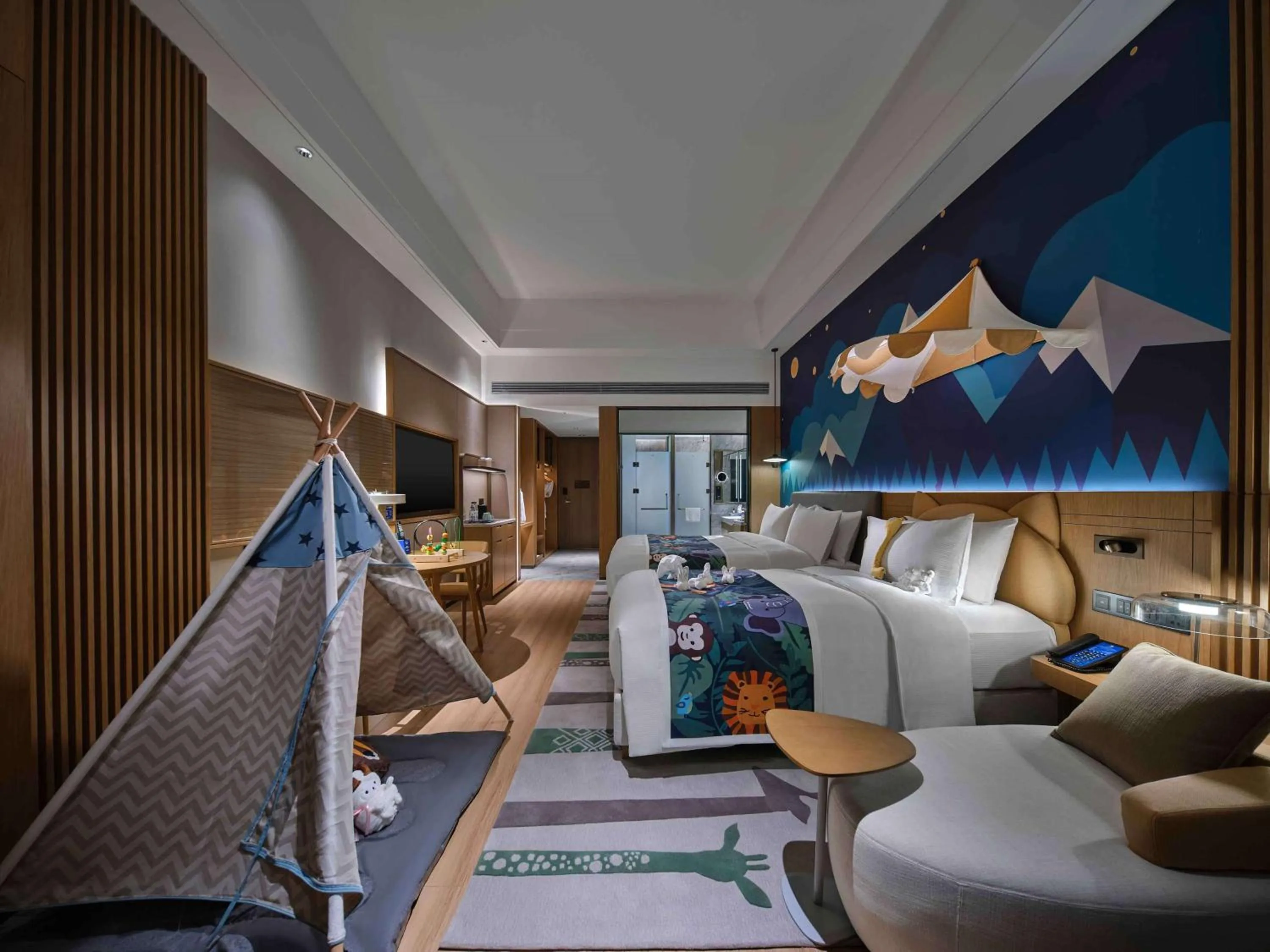 Bed in Doubletree By Hilton Lingshui Hot Spring