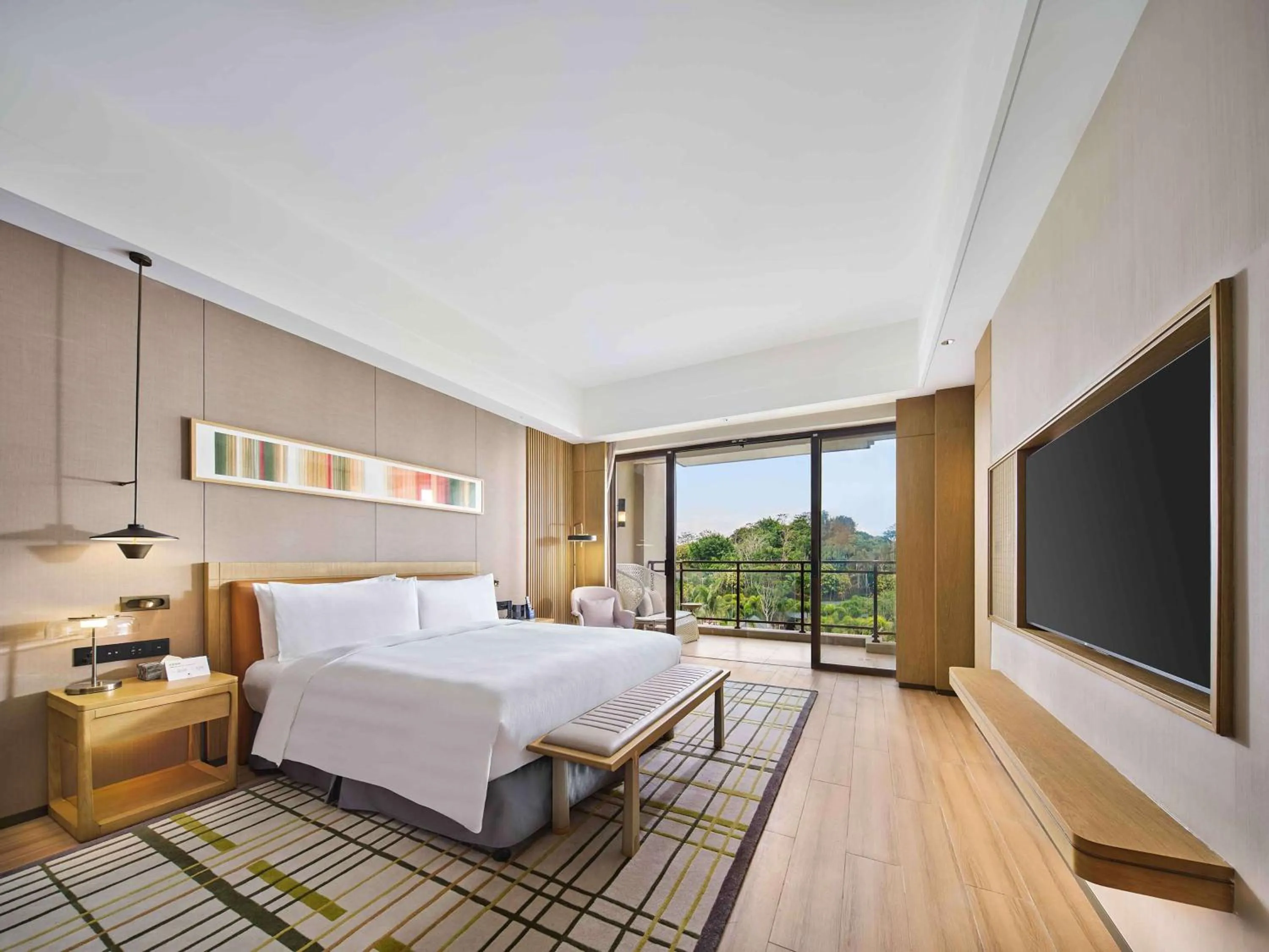 Bed in Doubletree By Hilton Lingshui Hot Spring