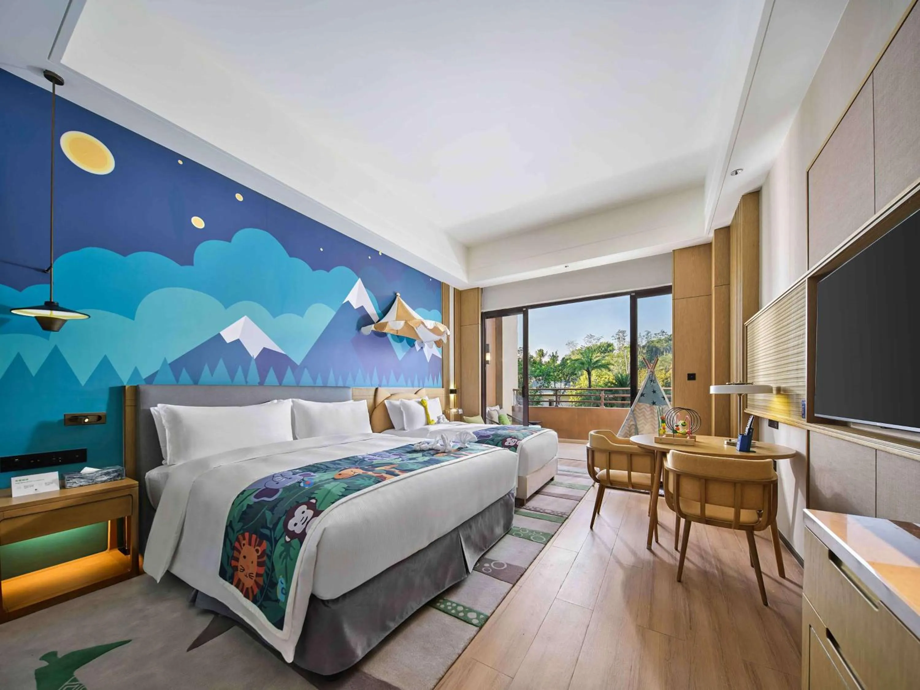 Bed in Doubletree By Hilton Lingshui Hot Spring