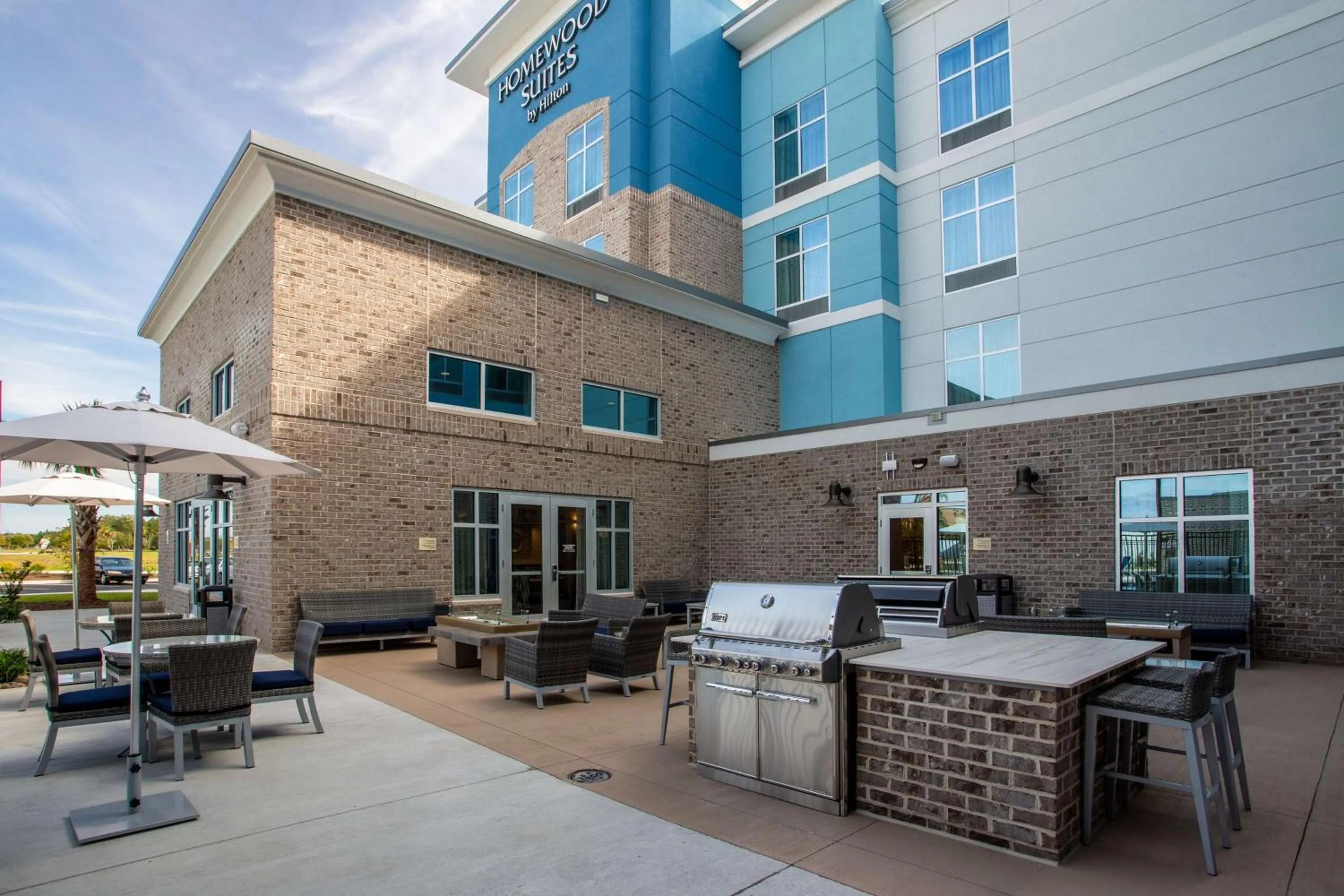Patio in Homewood Suites By Hilton Myrtle Beach Coastal Grand Mall