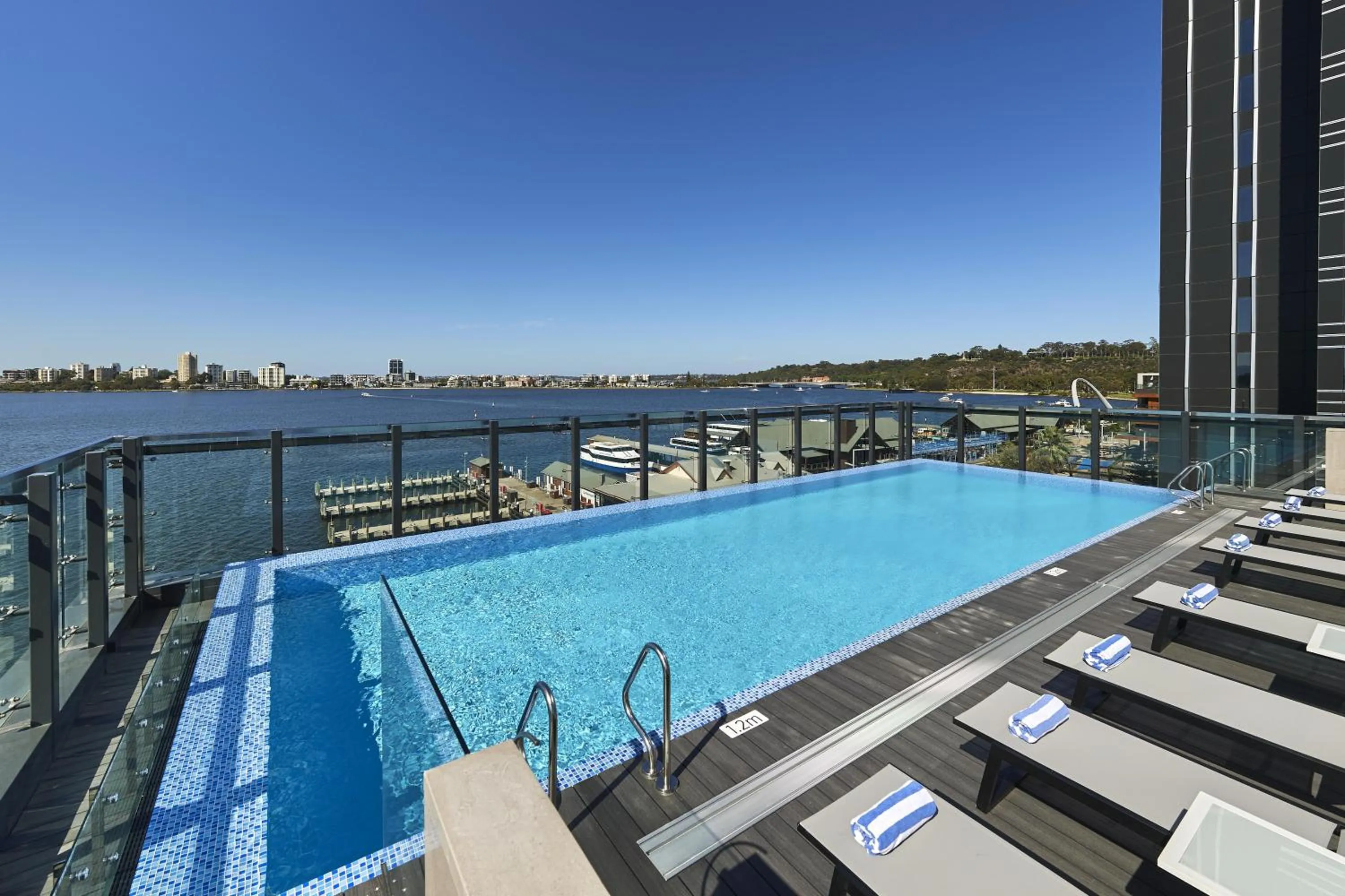 Pool view in Doubletree By Hilton Perth Waterfront