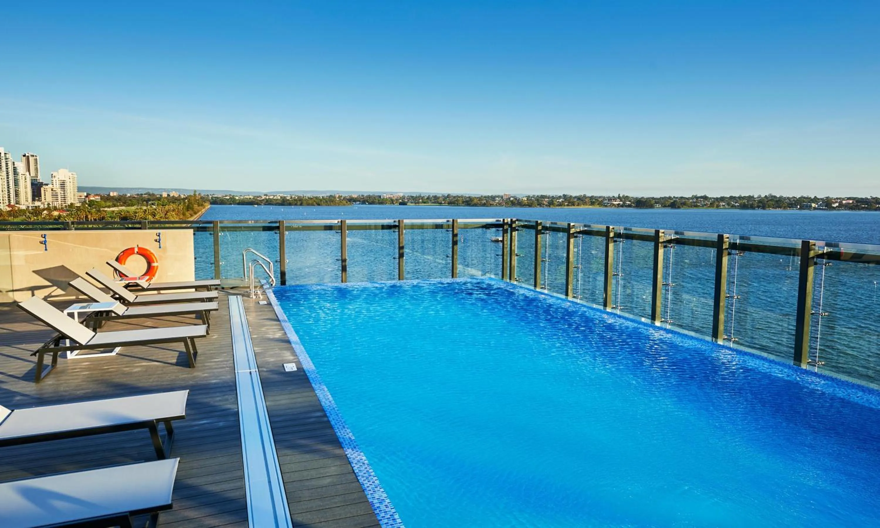 Pool view in Doubletree By Hilton Perth Waterfront