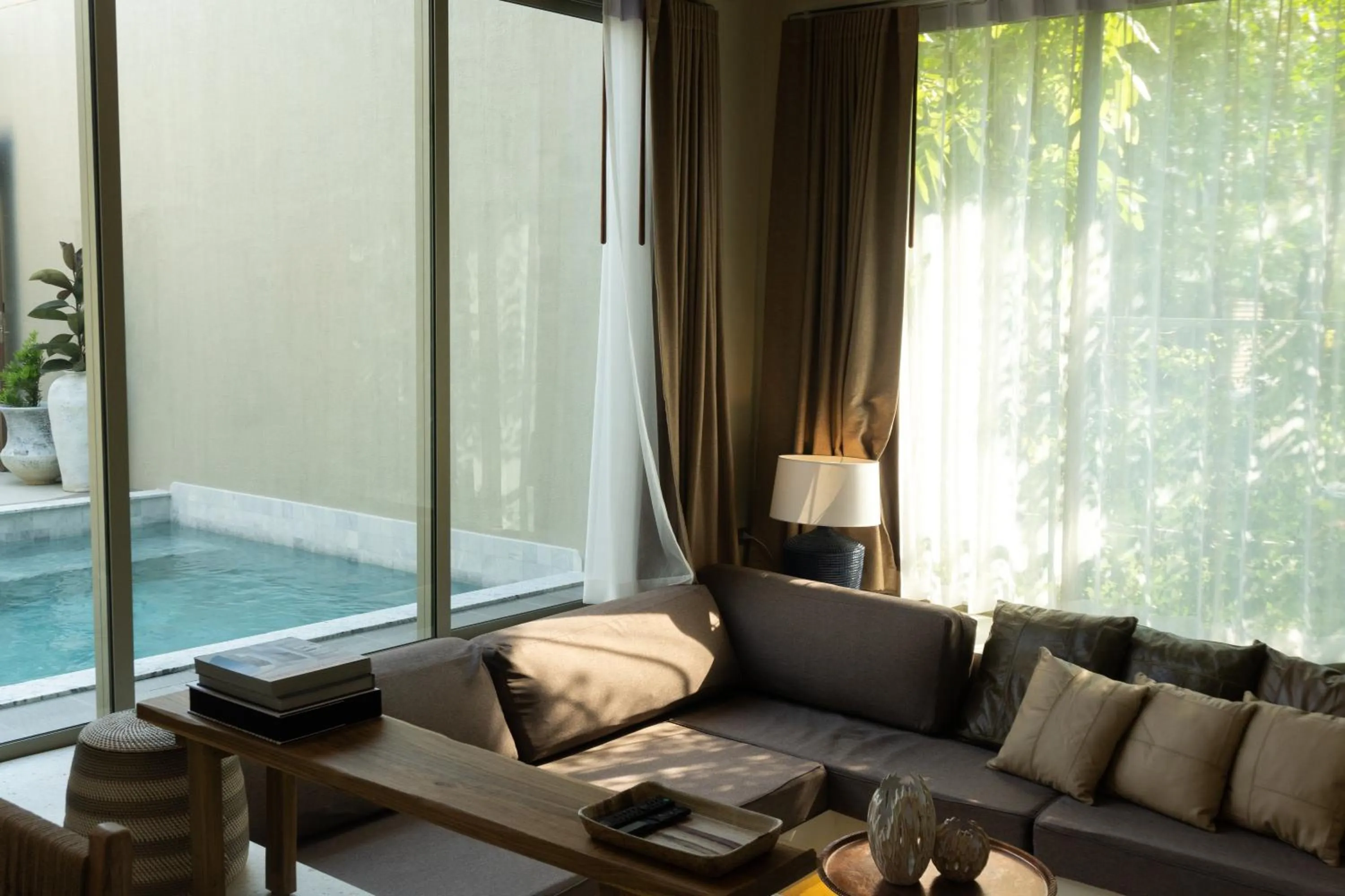 Living room in Seamira House Huahin