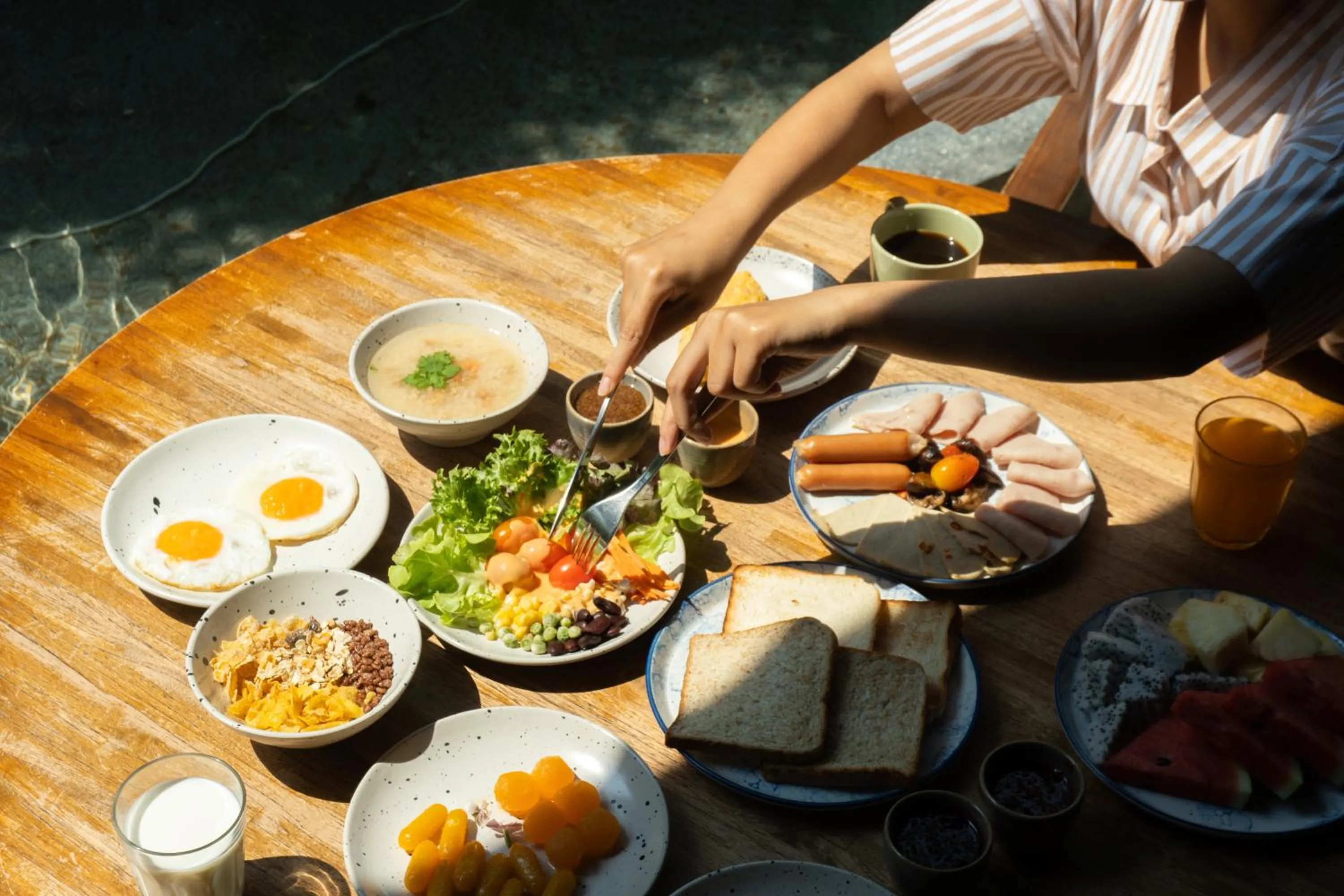 Buffet breakfast in Seamira House Huahin