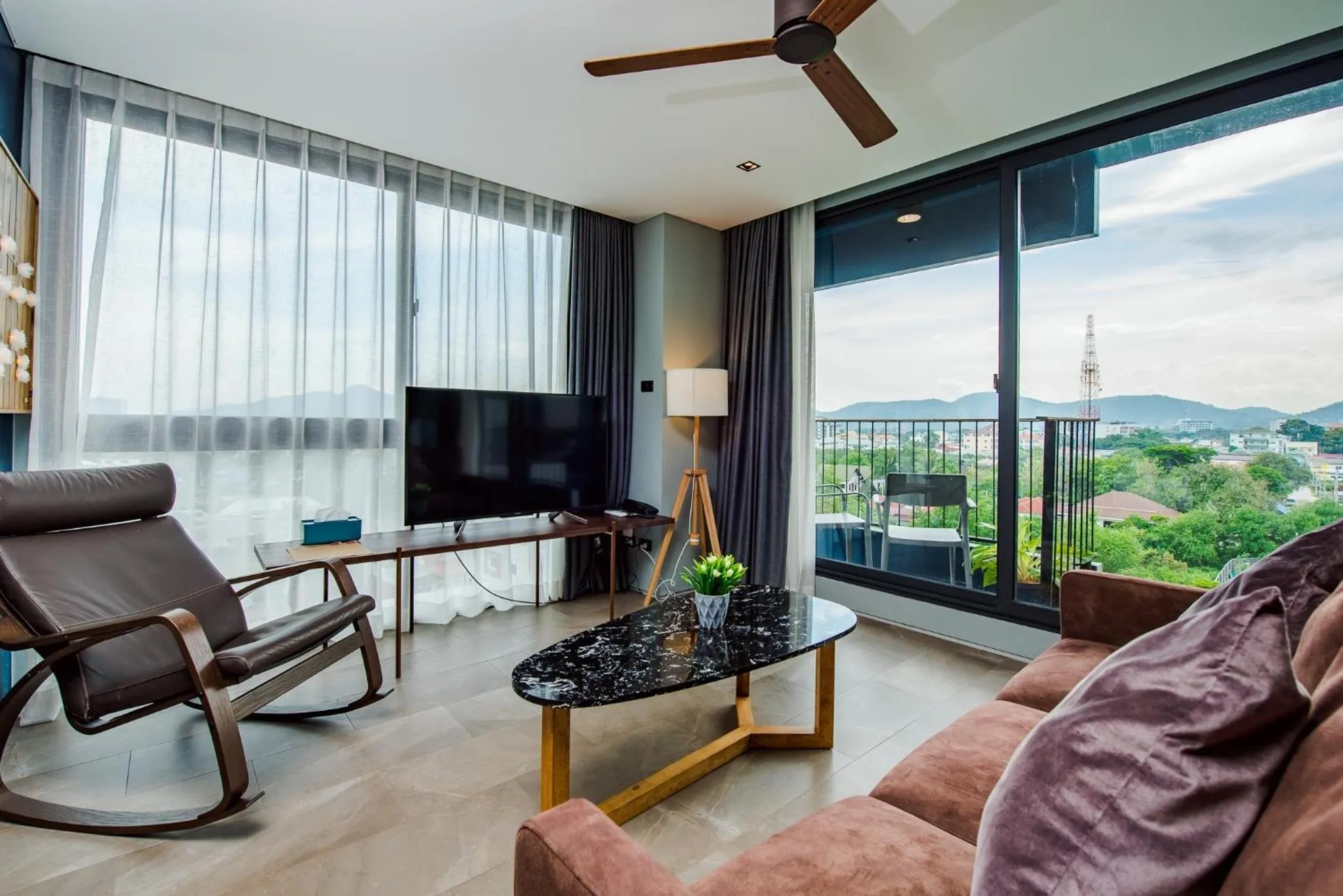 Living room in Seamira House Huahin