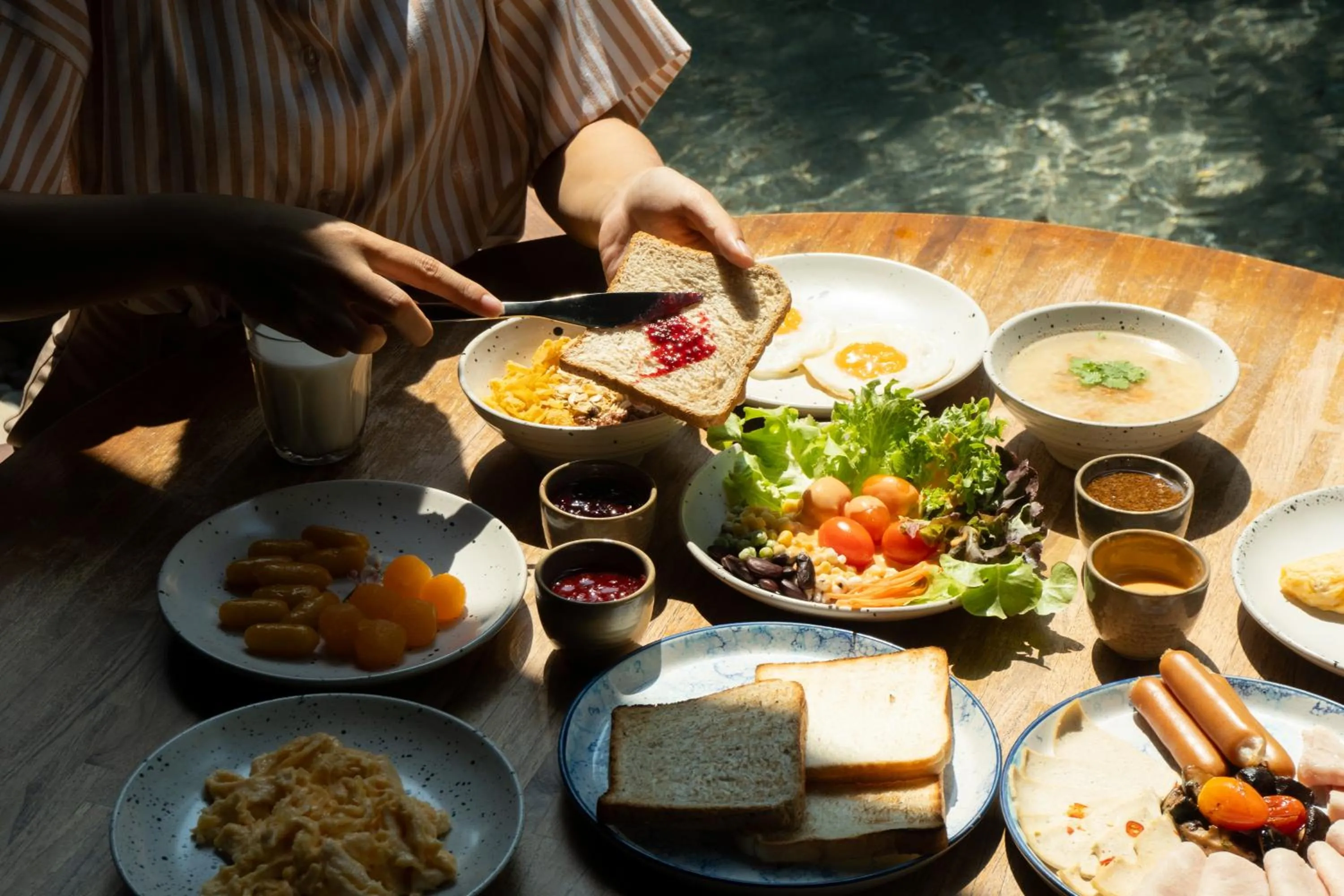 Buffet breakfast in Seamira House Huahin