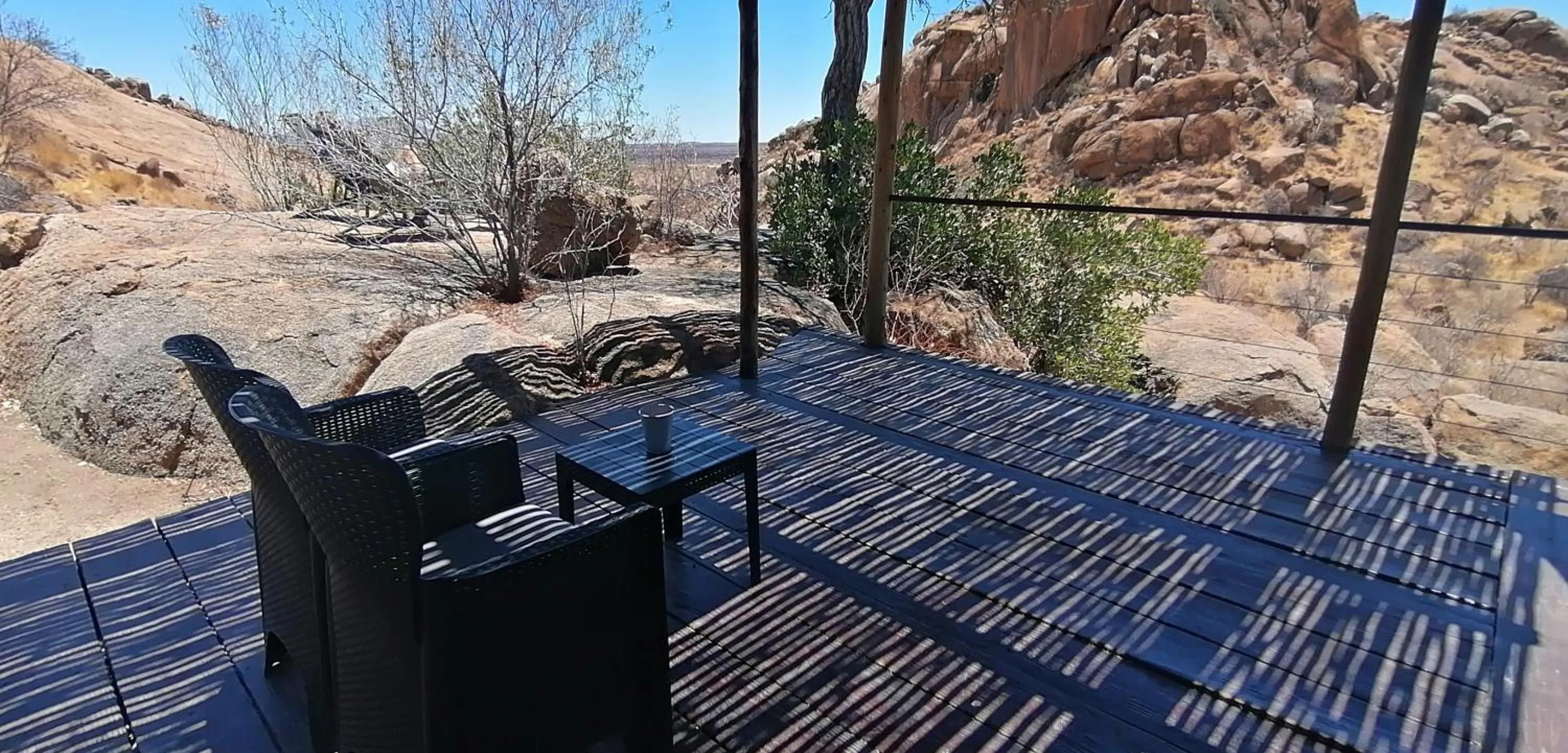 Patio in Ondudu Safari Lodge