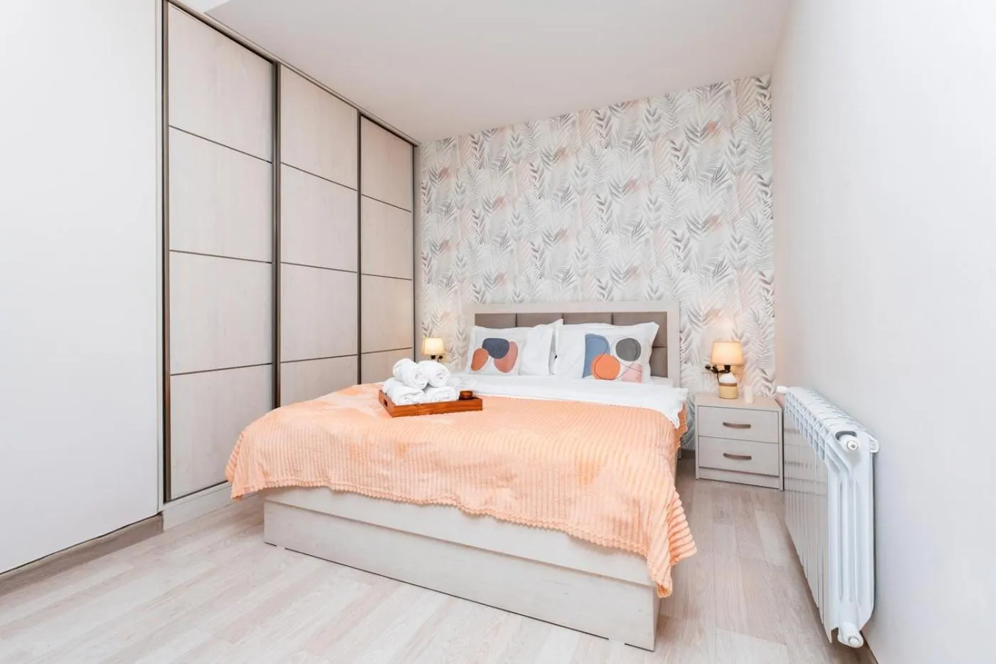 Bedroom, Bed in Apart-hotel on Koghbatsi 16