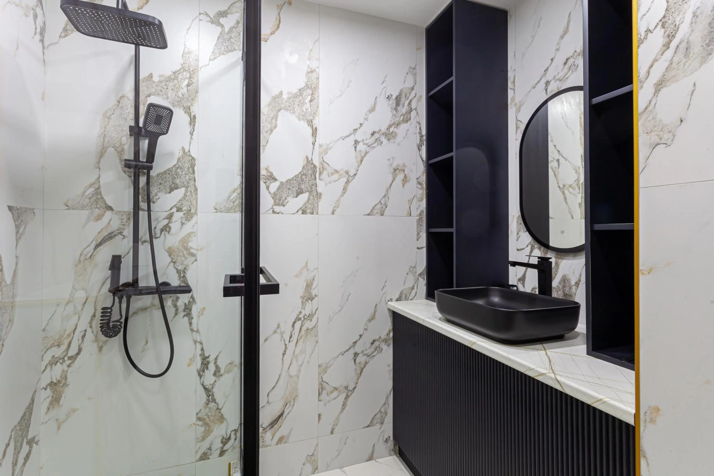 Bathroom in Apart-hotel on Koghbatsi 16