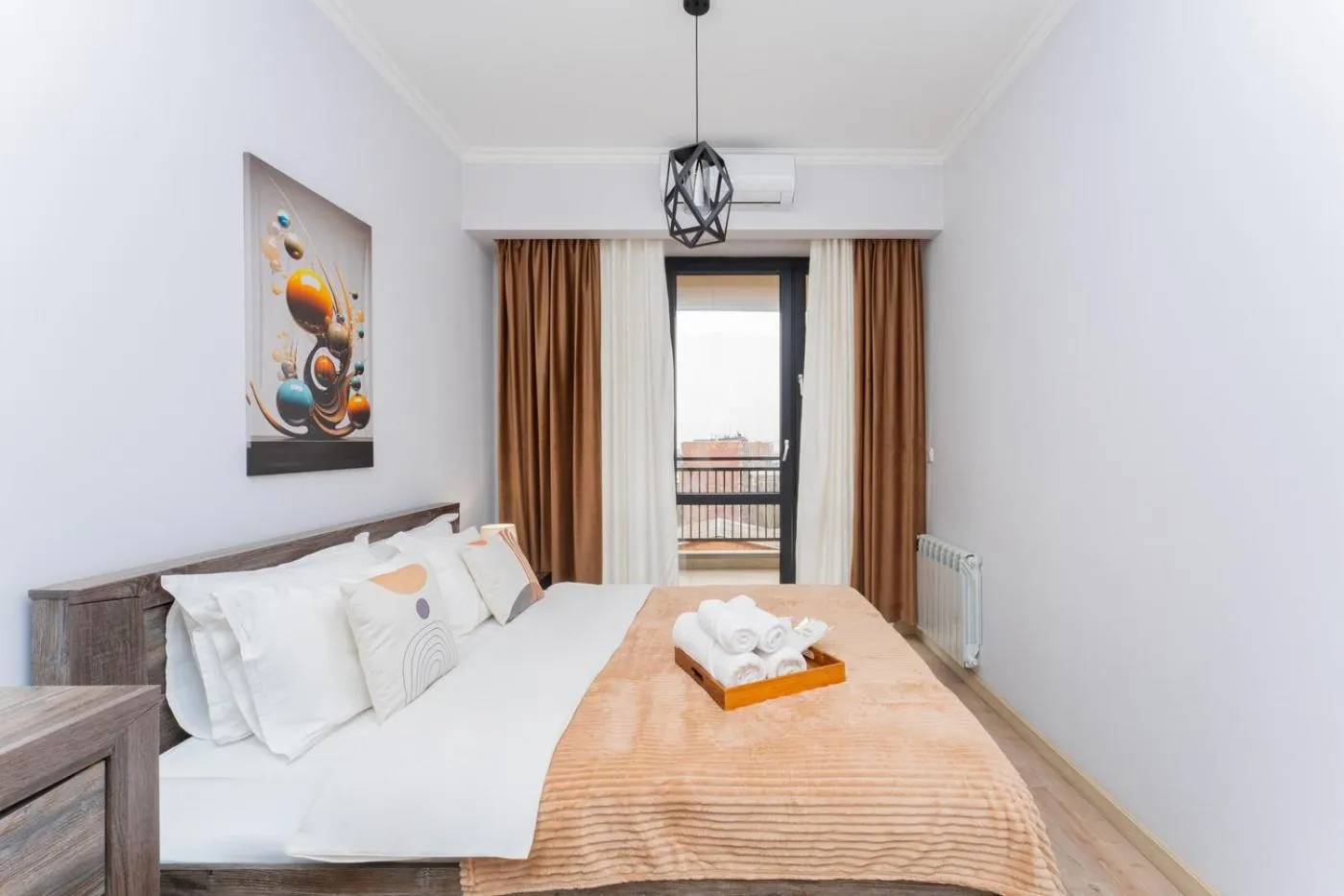 Bed in Apart-hotel on Koghbatsi 16