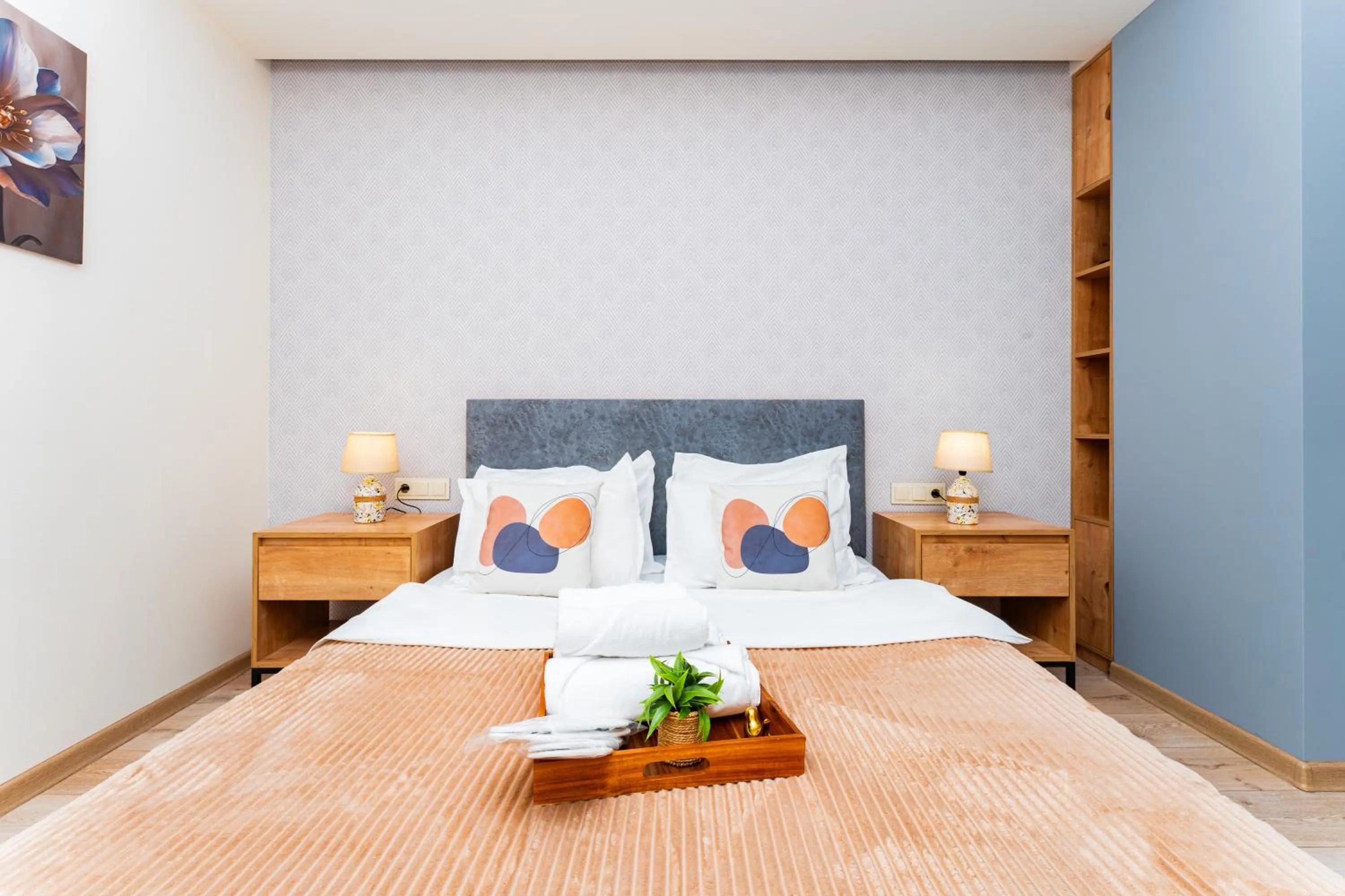 Bed in Apart-hotel on Koghbatsi 16