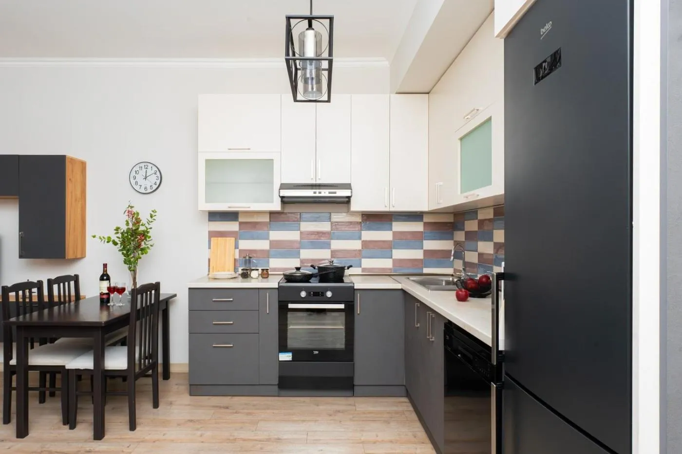 Kitchen or kitchenette in Apart-hotel on Koghbatsi 16