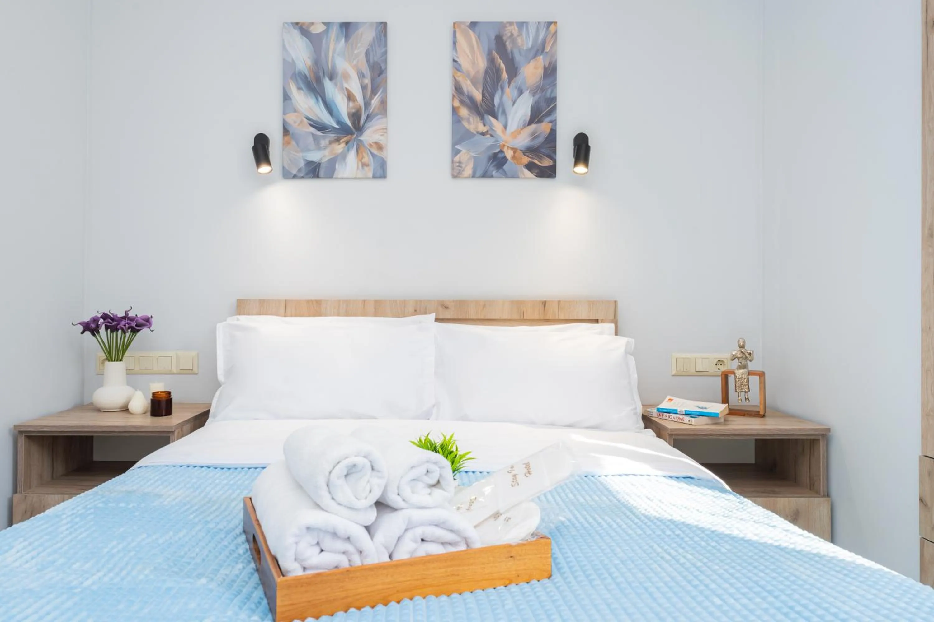 Bedroom, Bed in Apart-hotel on Koghbatsi 16