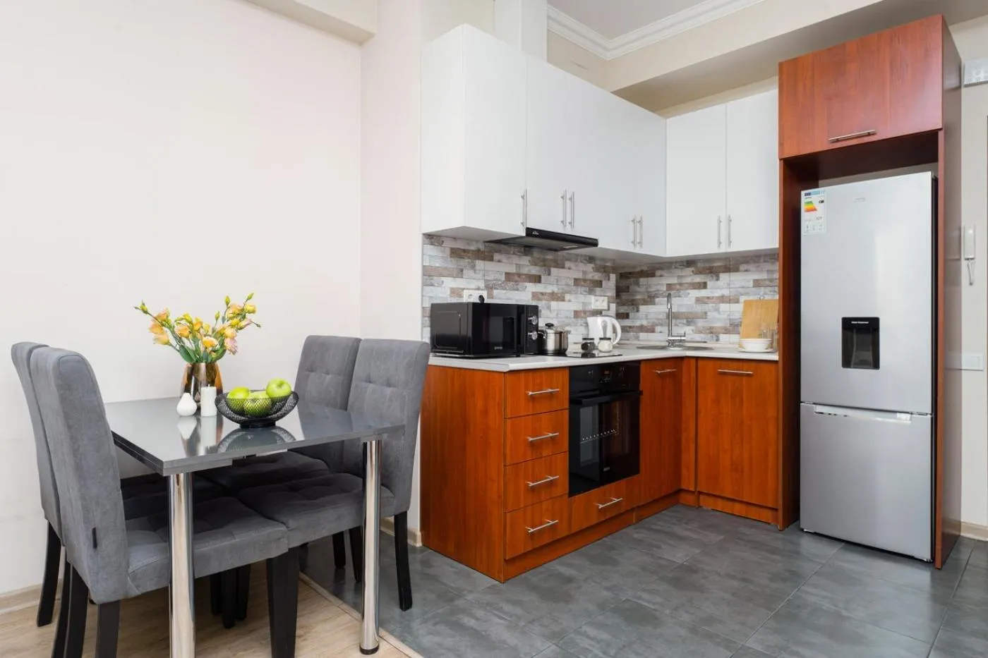 Kitchen or kitchenette in Apart-hotel on Koghbatsi 16