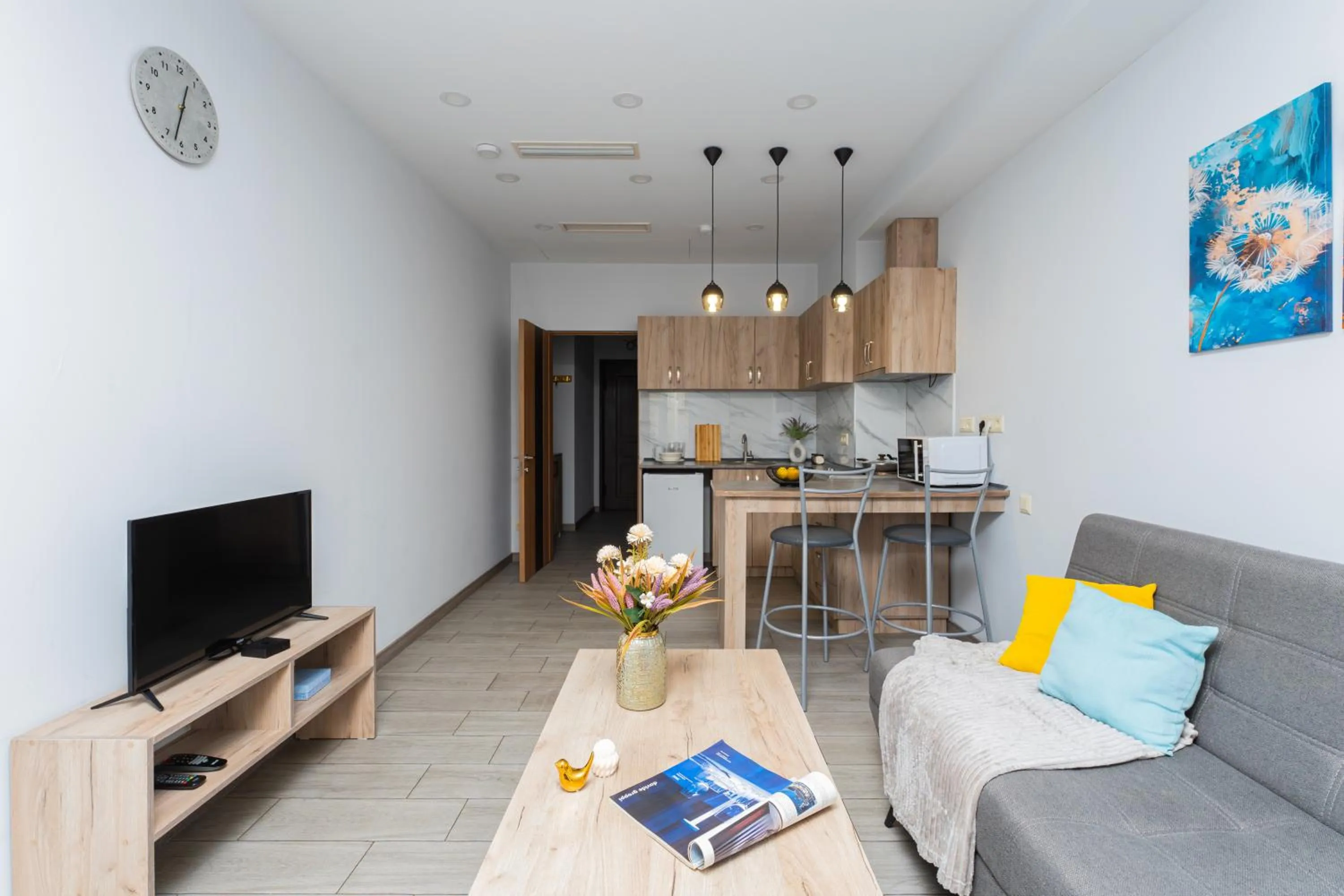 Kitchen or kitchenette in Apart-hotel on Koghbatsi 16