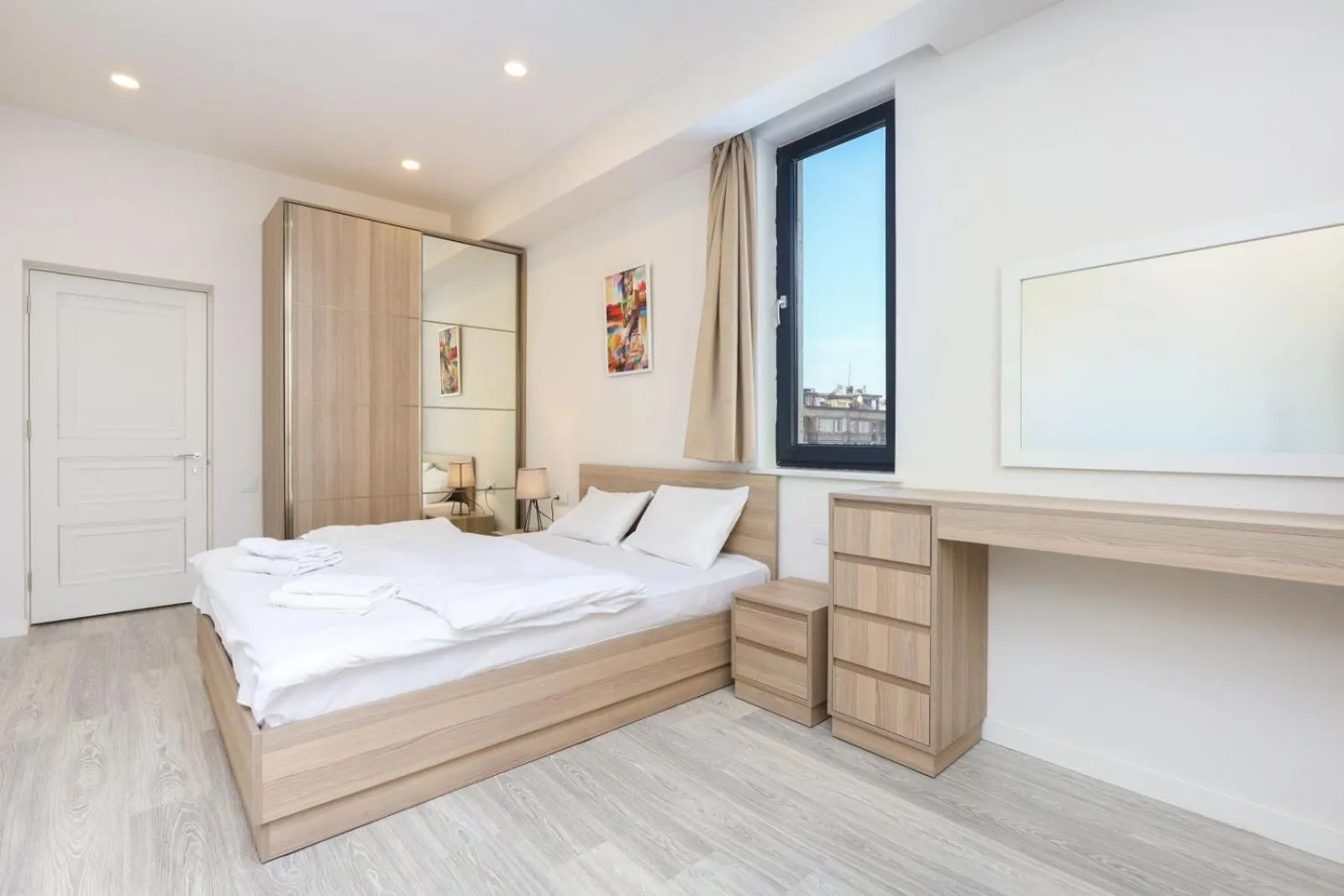 Bed in Apart-hotel on Koghbatsi 16