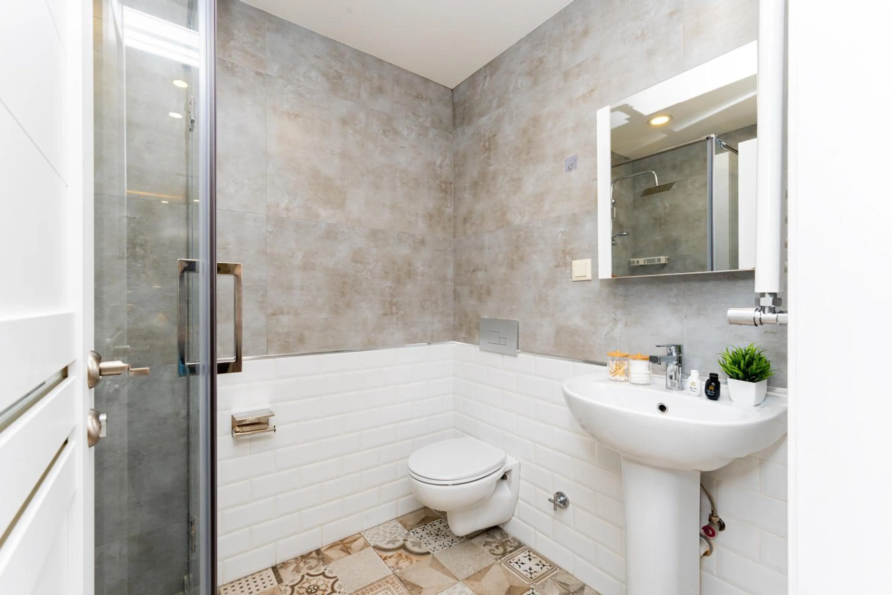 Bathroom in Apart-hotel on Koghbatsi 16