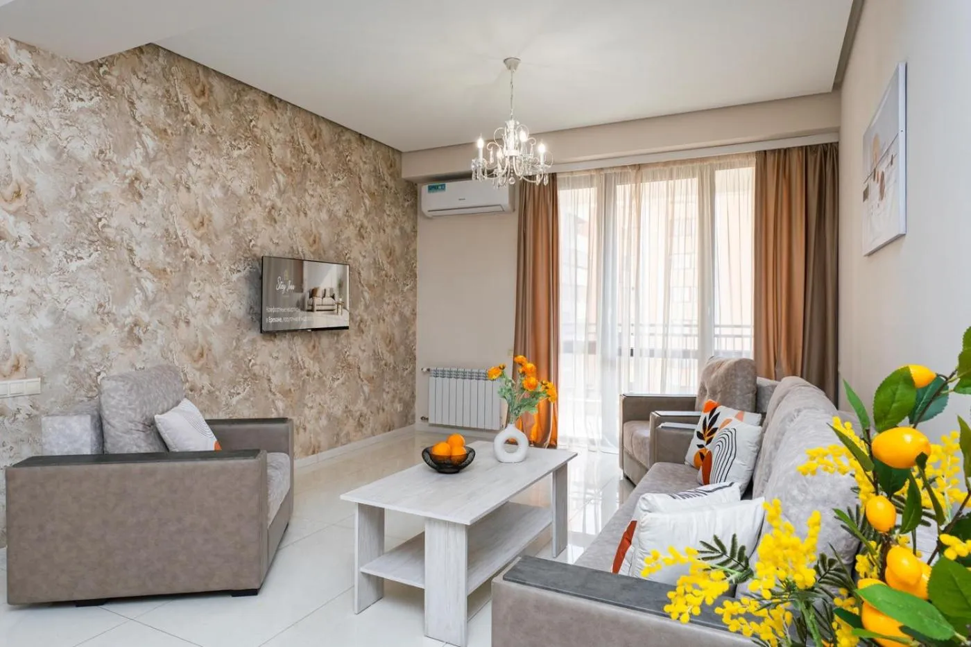 Living room in Apart-hotel on Koghbatsi 16