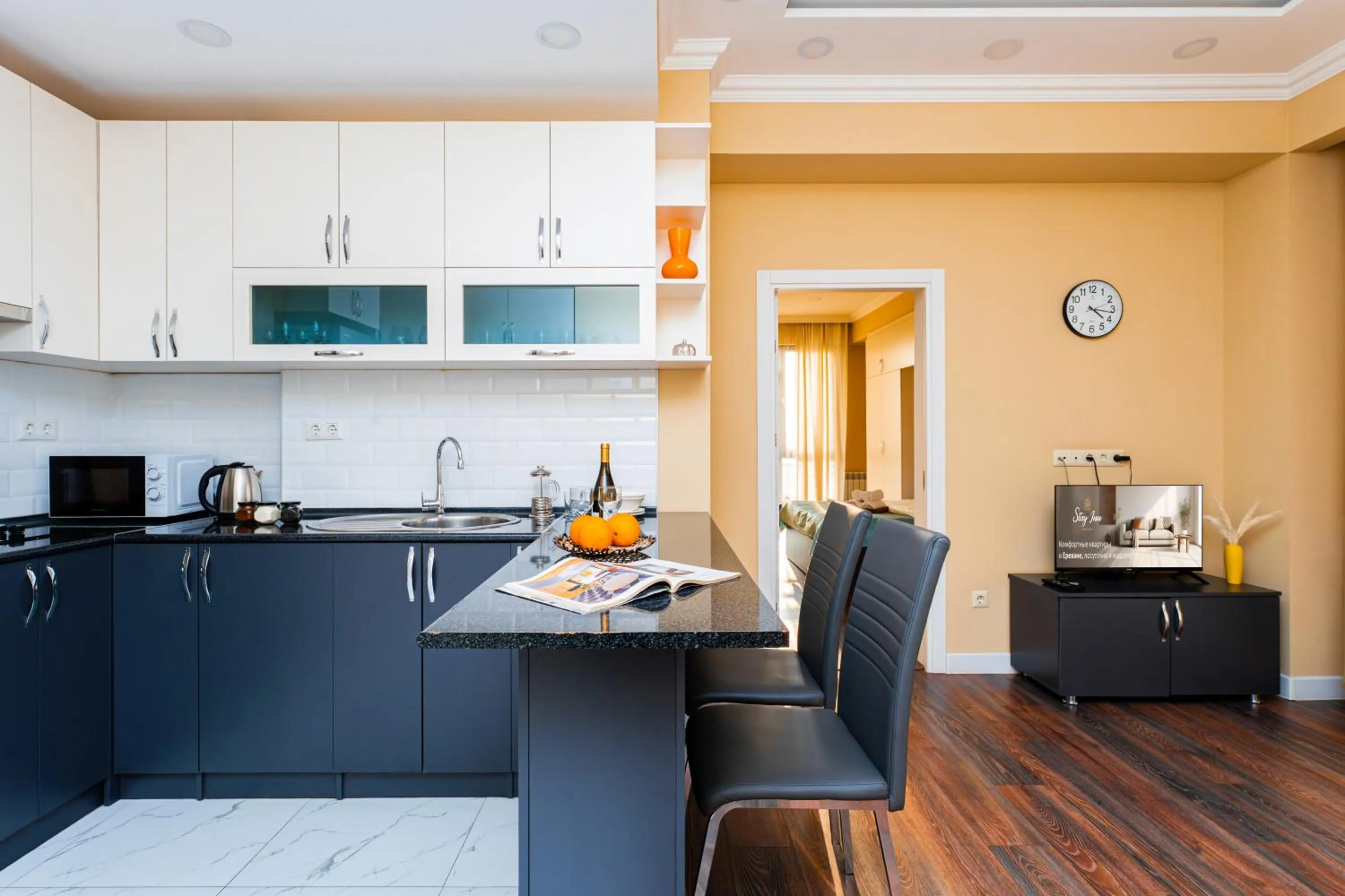 Kitchen or kitchenette in Apart-hotel on Koghbatsi 16