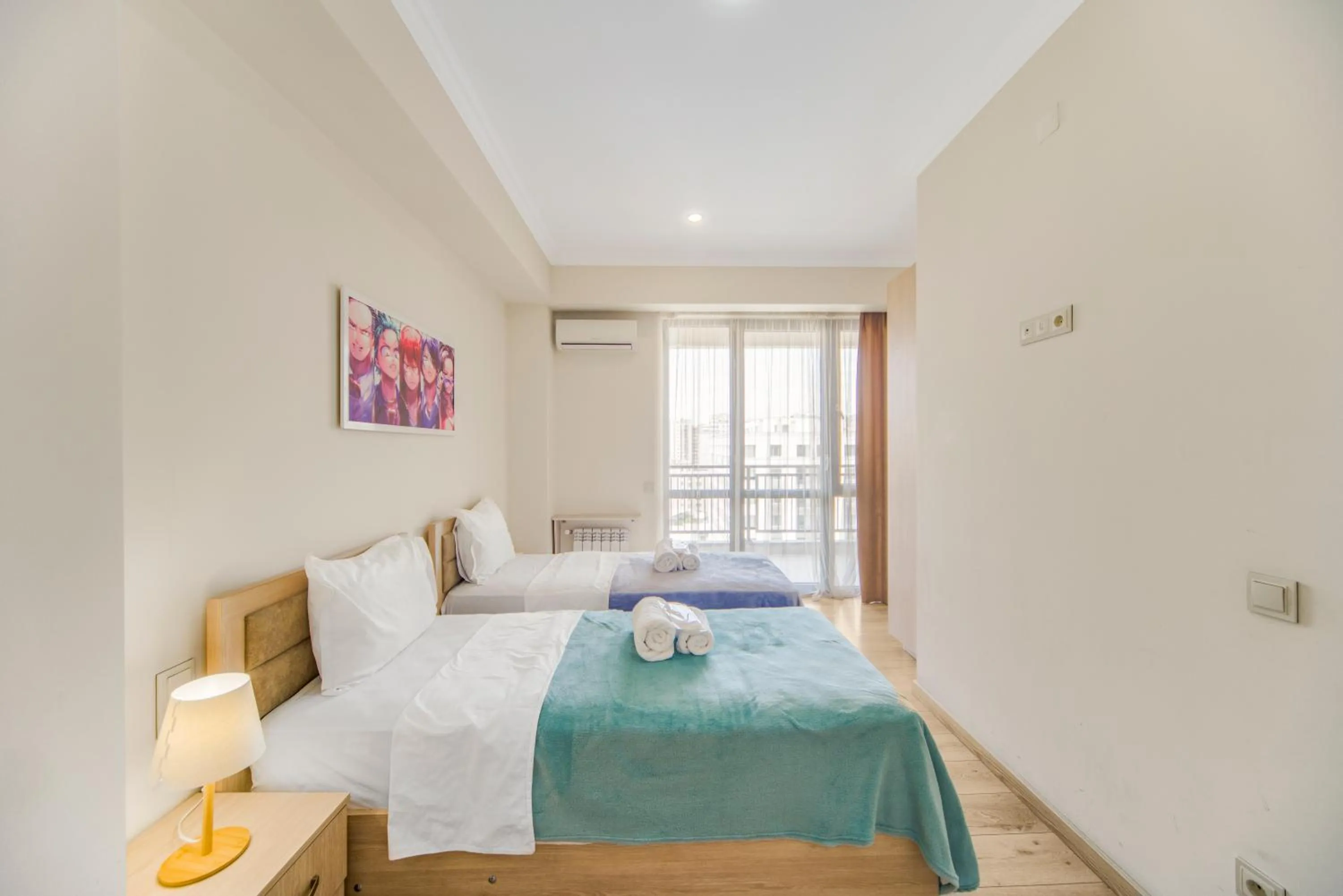 Bed in Apart-hotel on Koghbatsi 16