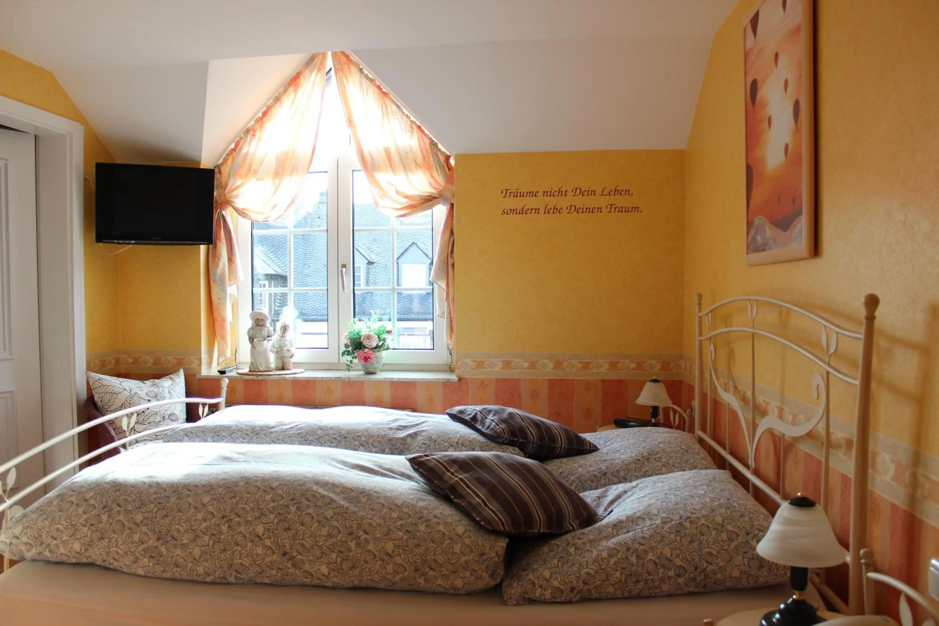 Bed in Hotel Restaurant Bürgerstube