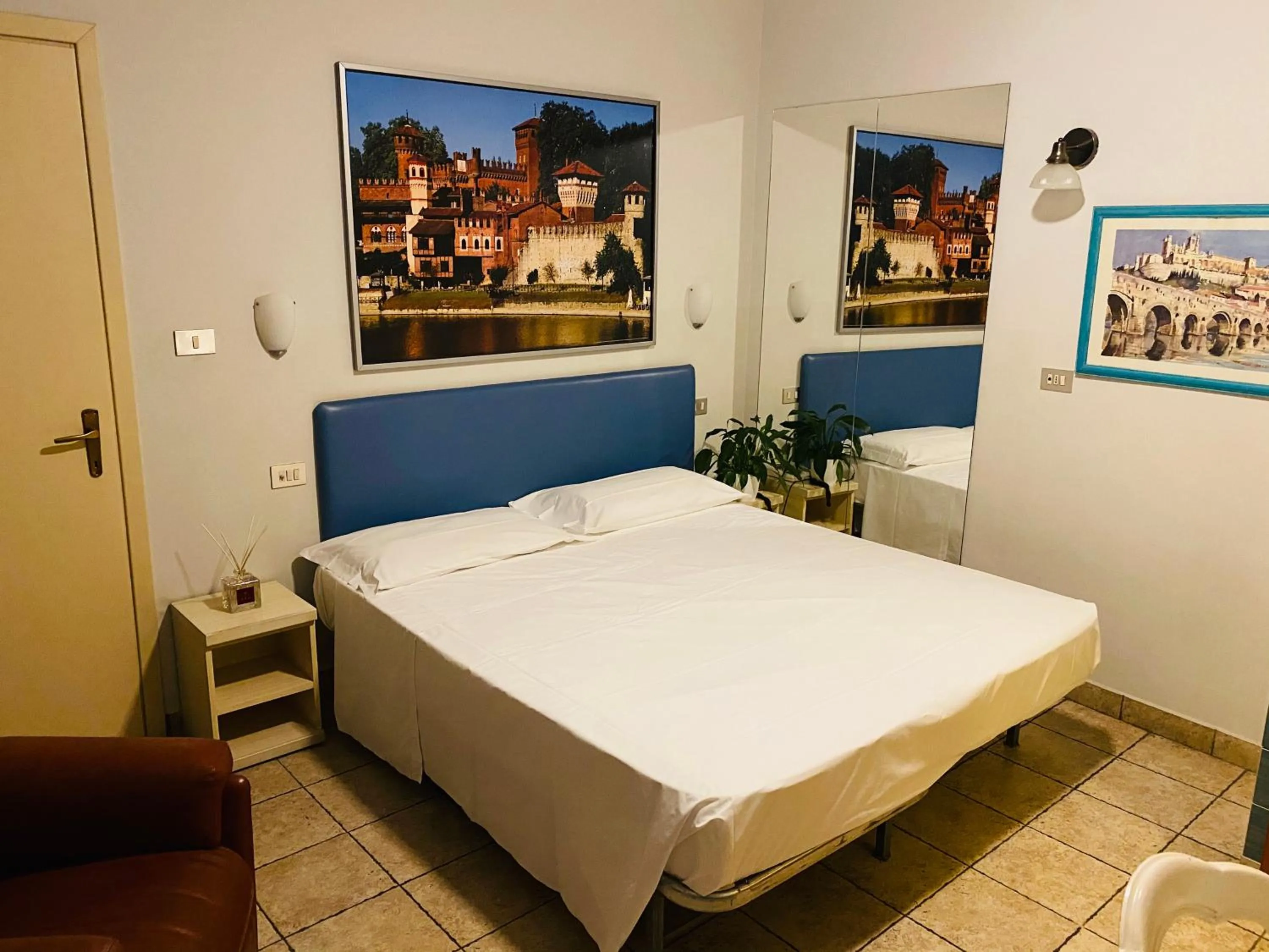 Bed in Hotel Ferrucci