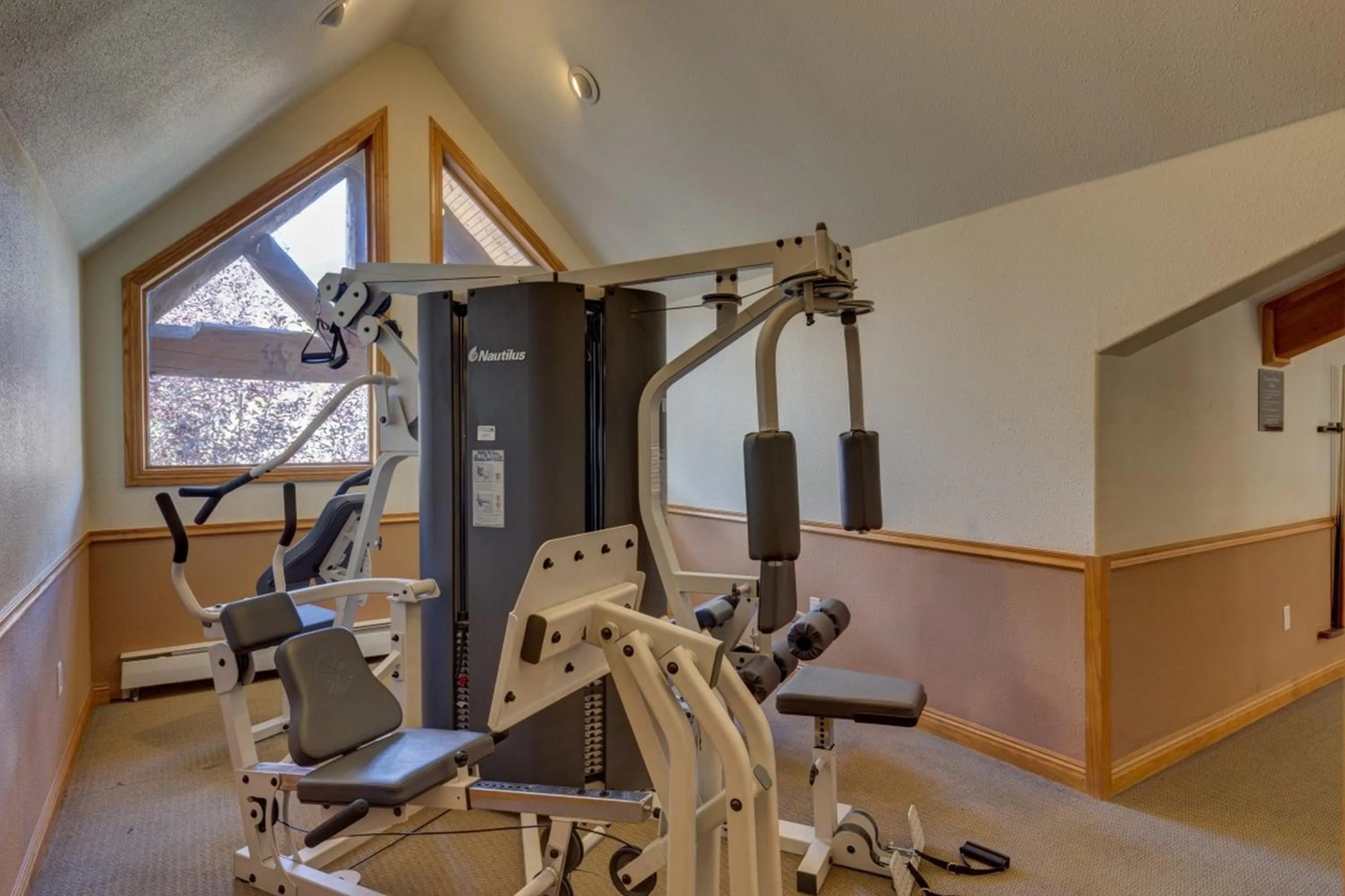Fitness centre/facilities in Hidden River Lodge by Summit County Mountain Retreats