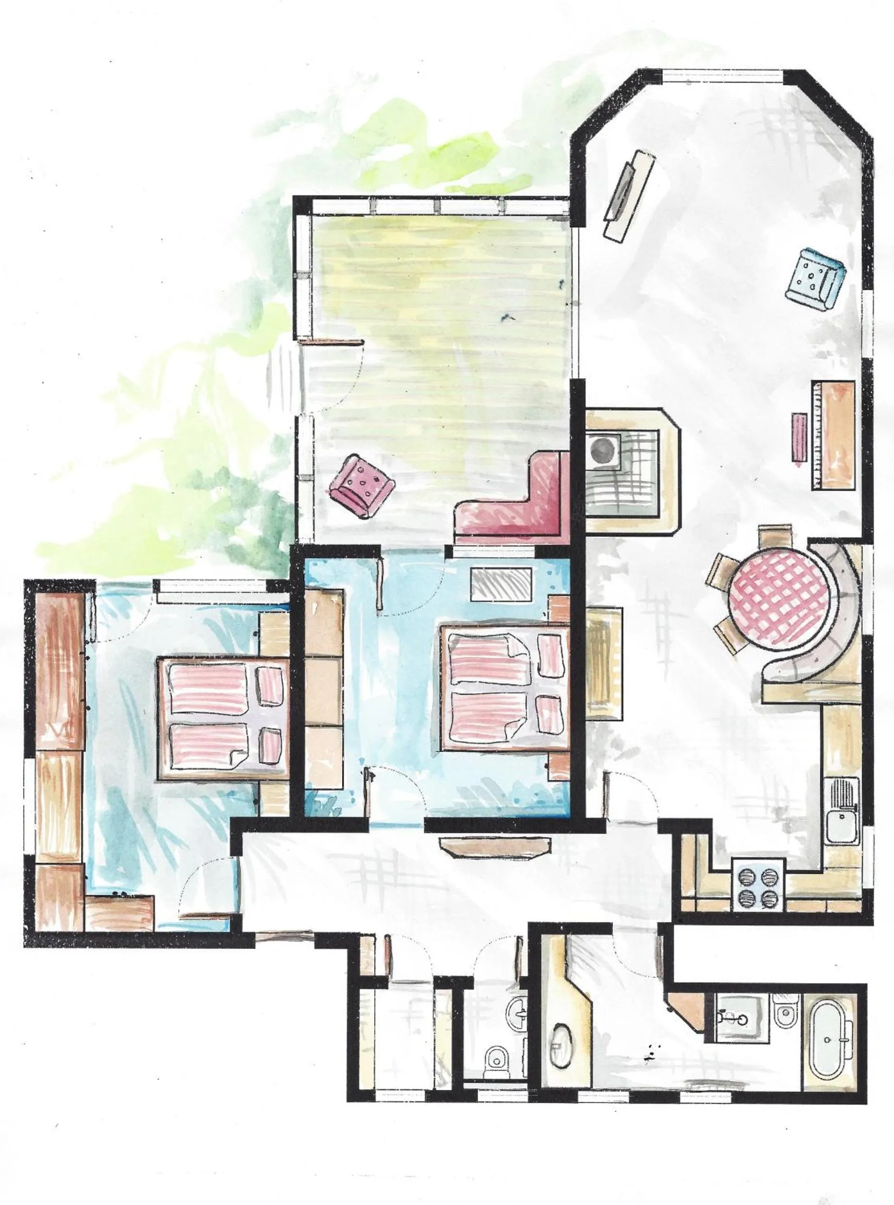 Floor plan in Kneipp-Kurhotel Steinle